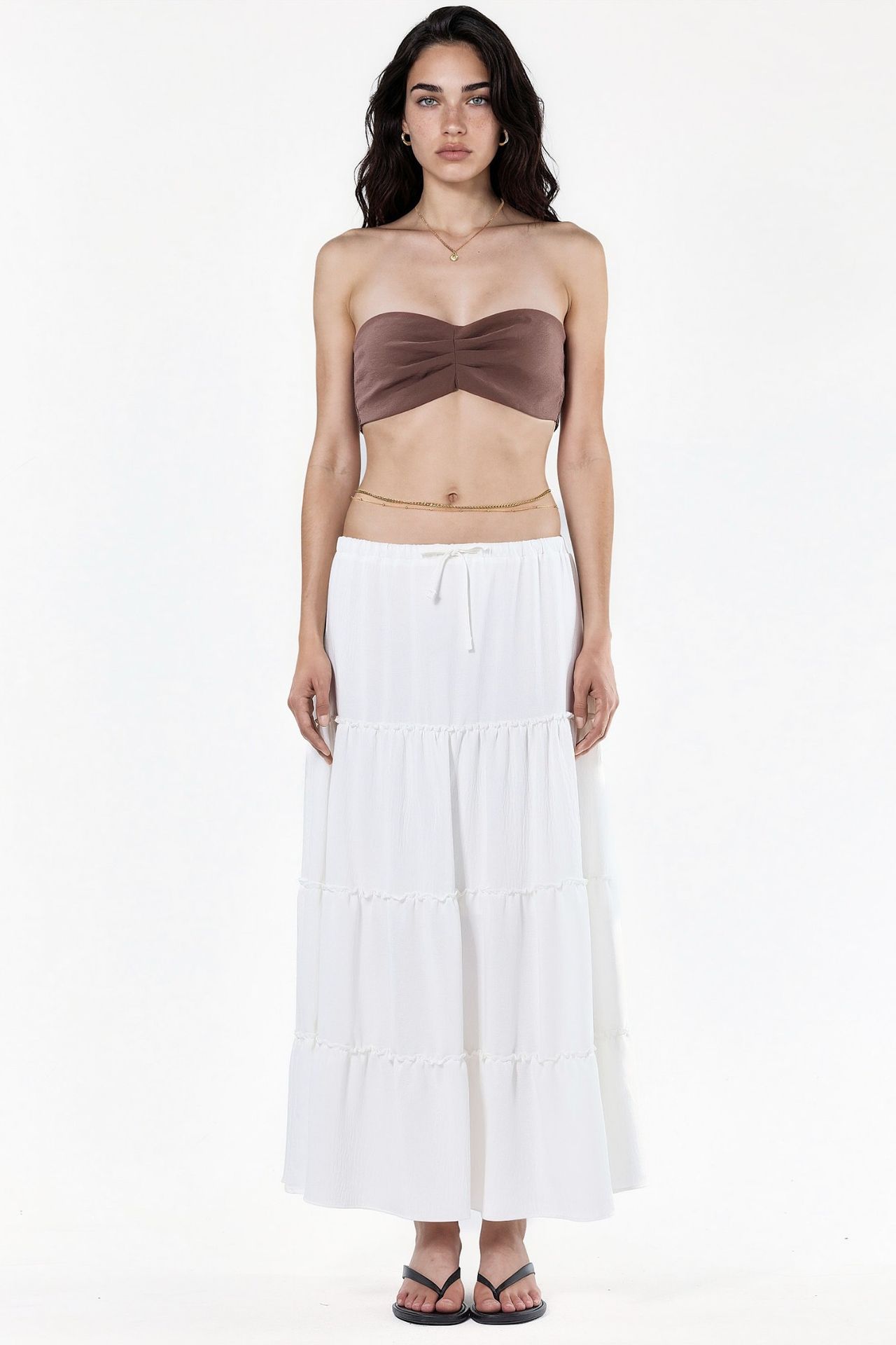 Basic Pleated Maxi Skirt 6