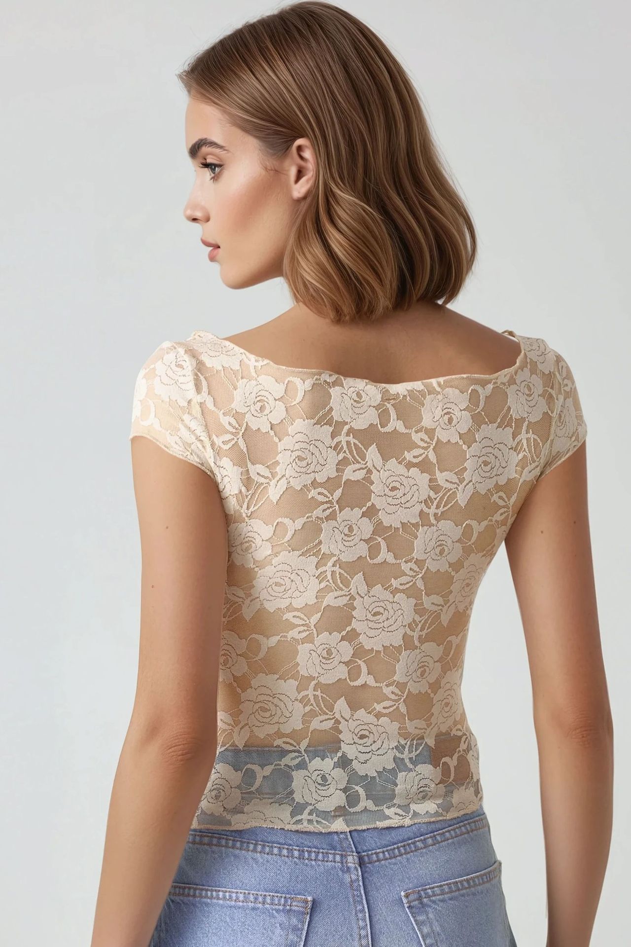 Floral Lace Crop Top Pika Collection 4