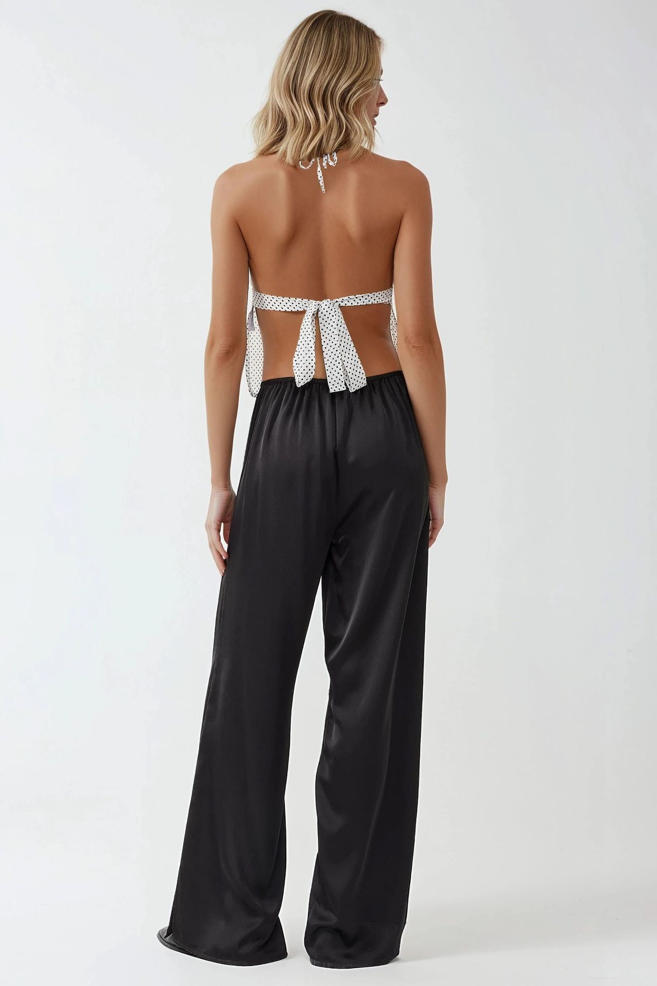 Ana Wide Leg Satin Pants