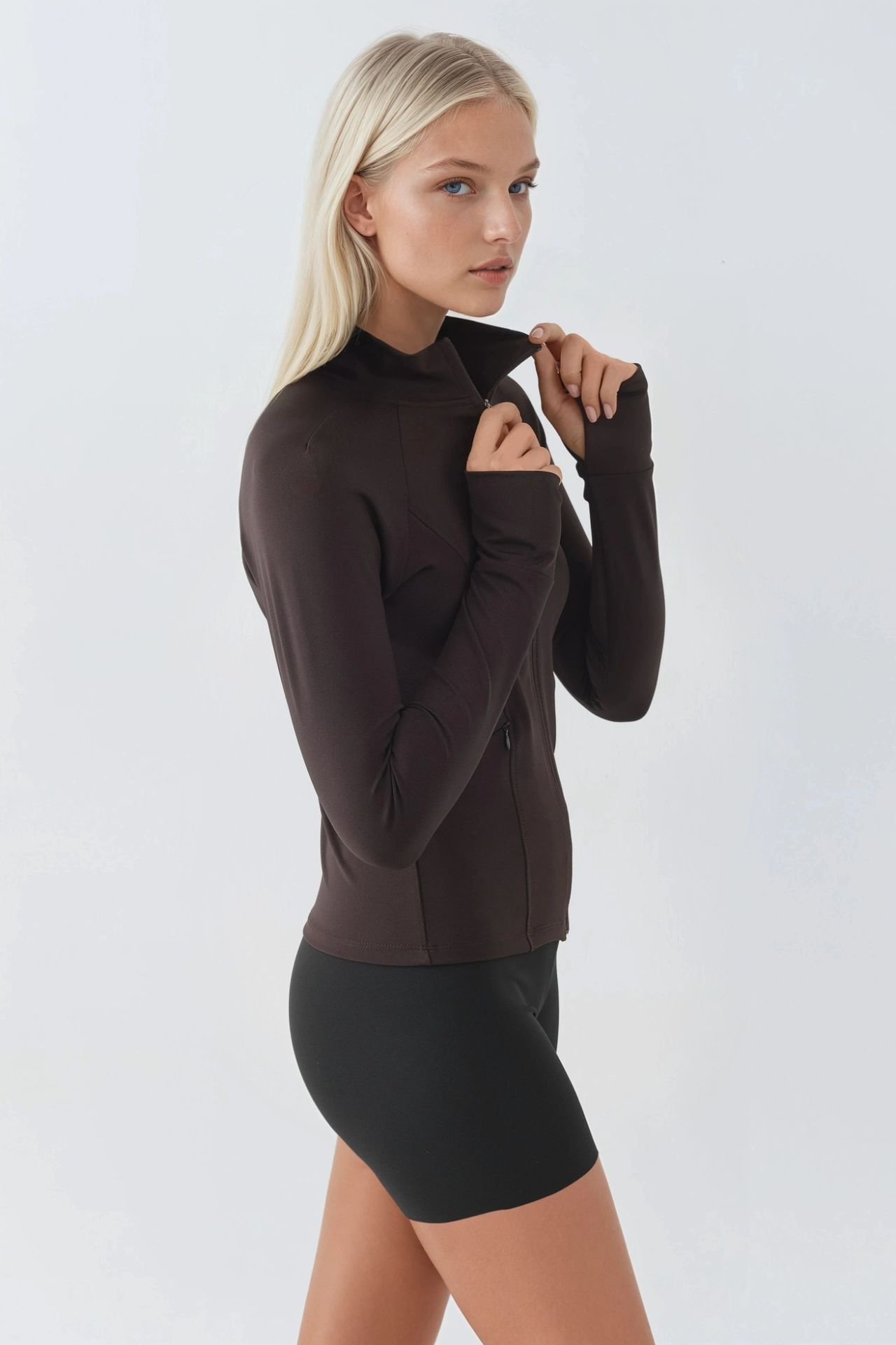 Fitted Knitted Turtleneck Active Top 2