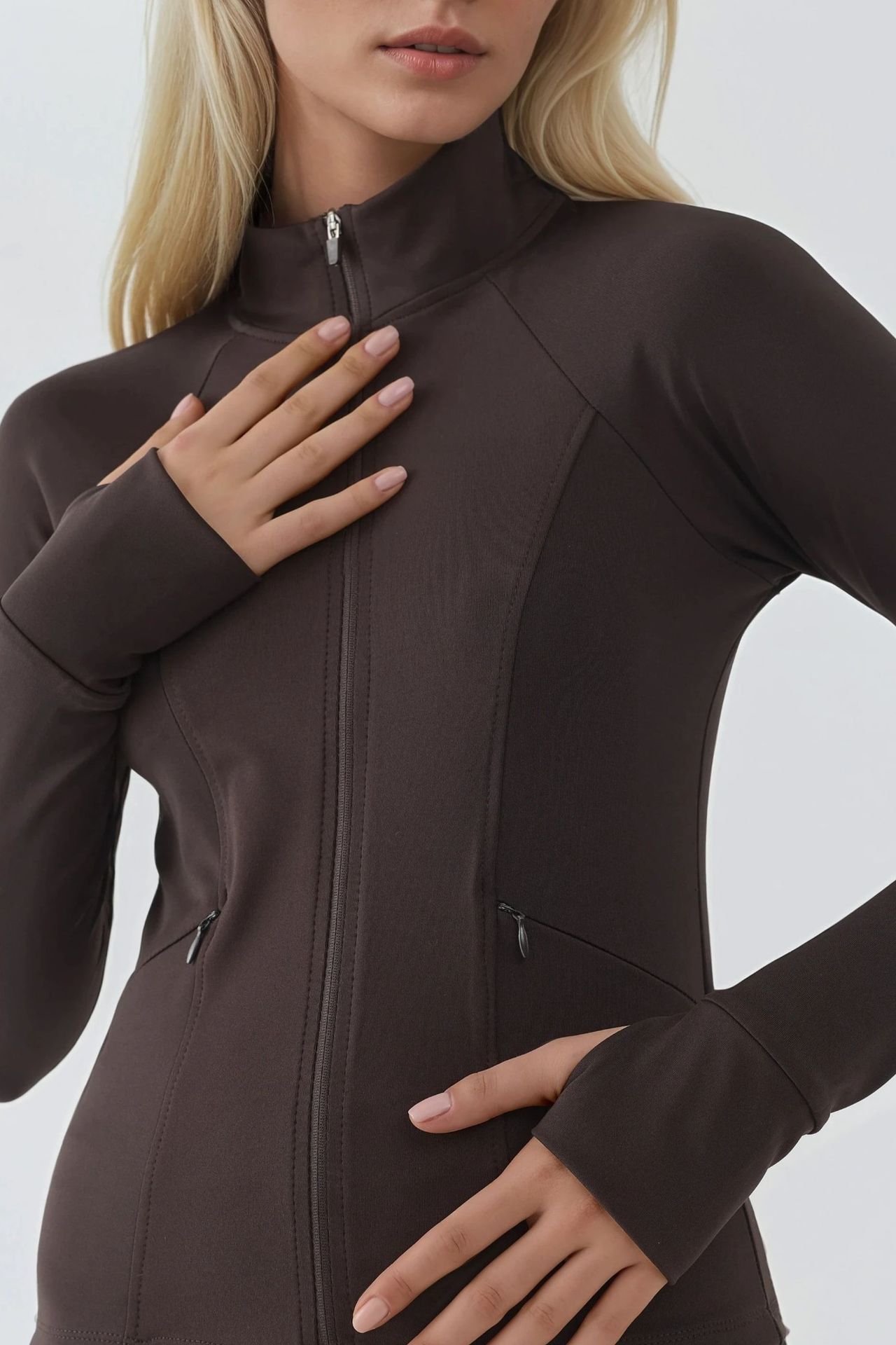 Fitted Knitted Turtleneck Active Top 5