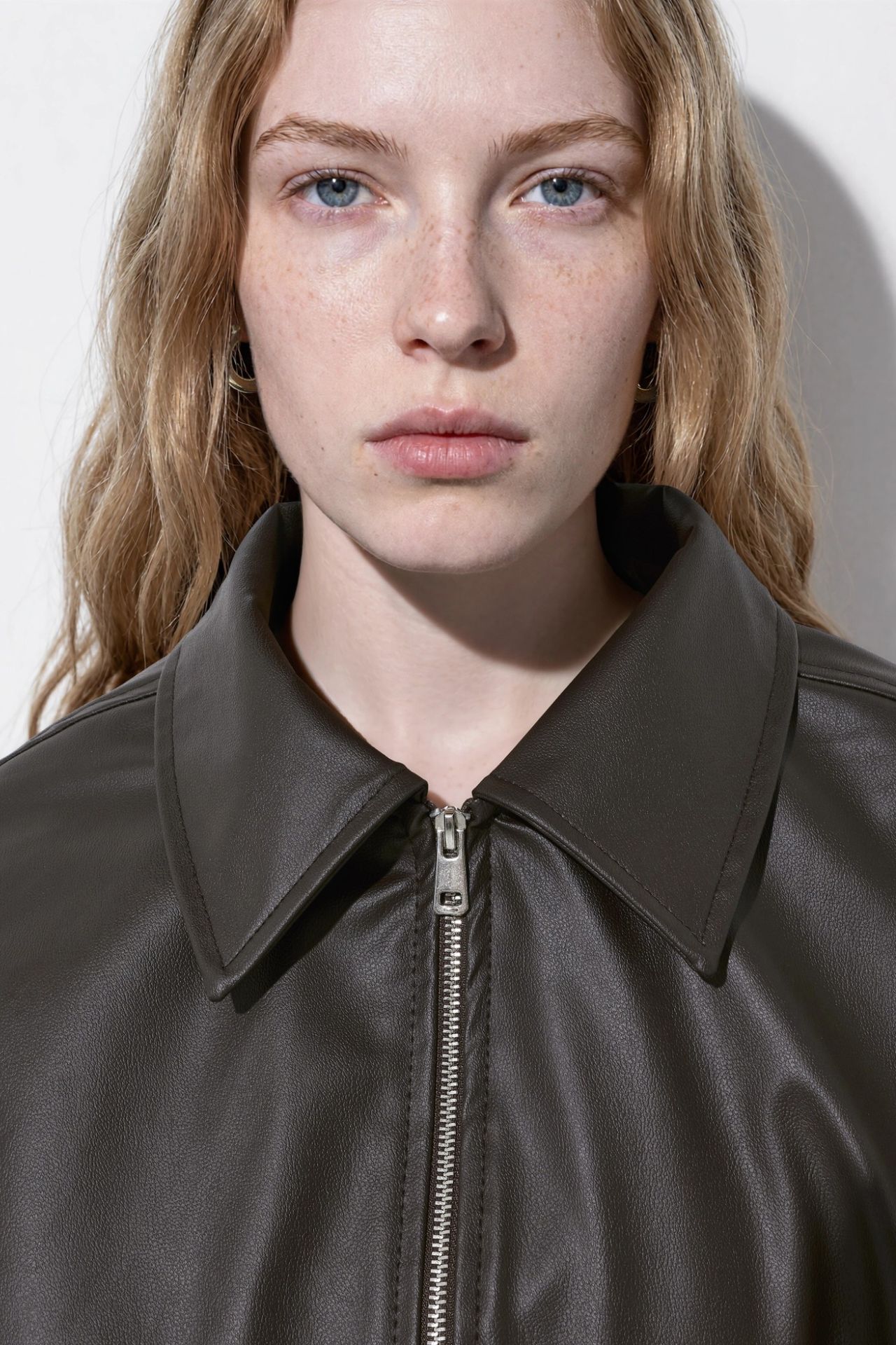Faux Leather Bomber Jacket 6