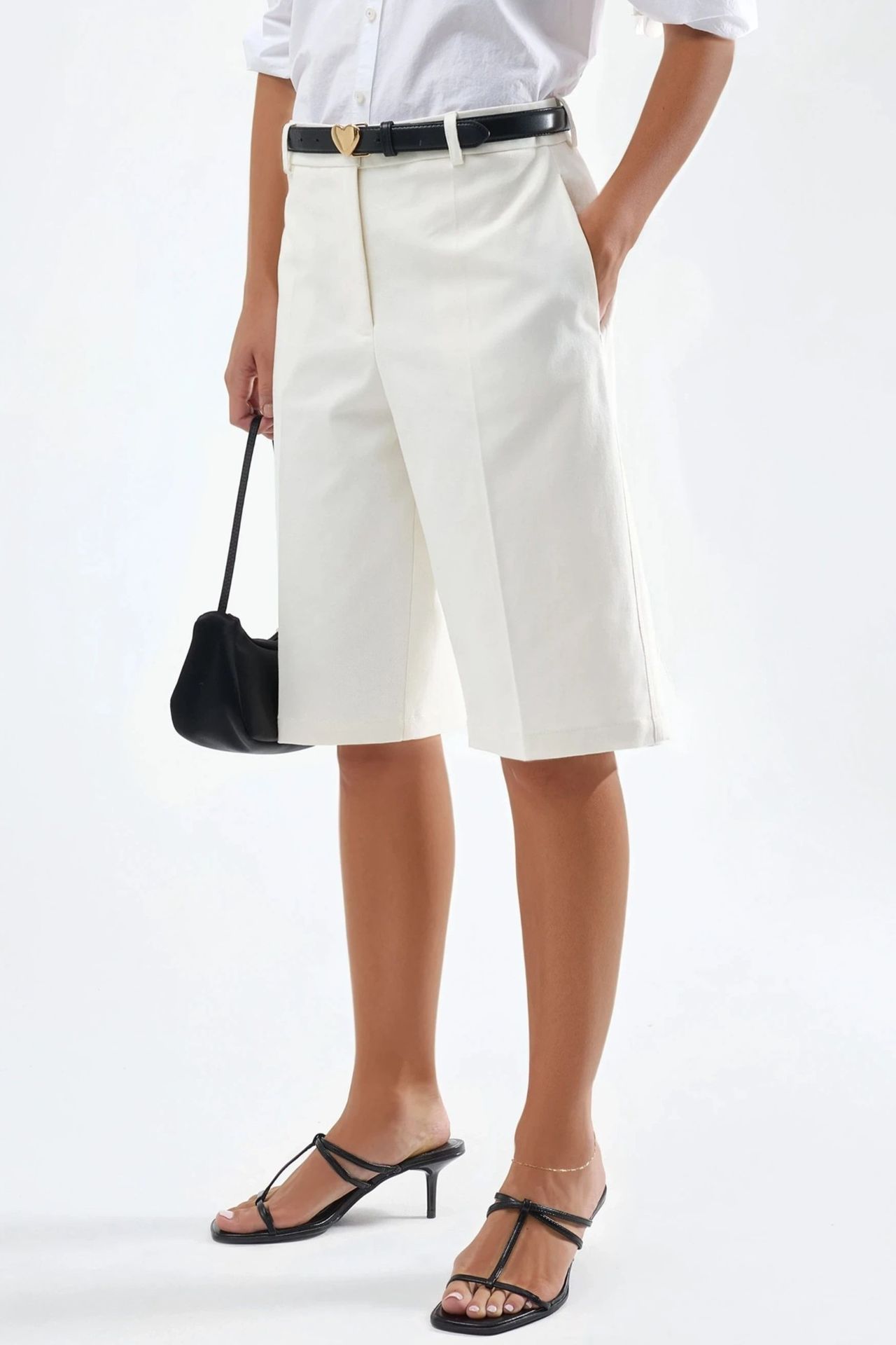 Straight Fit Bermuda Shorts (w/out Belt) 1