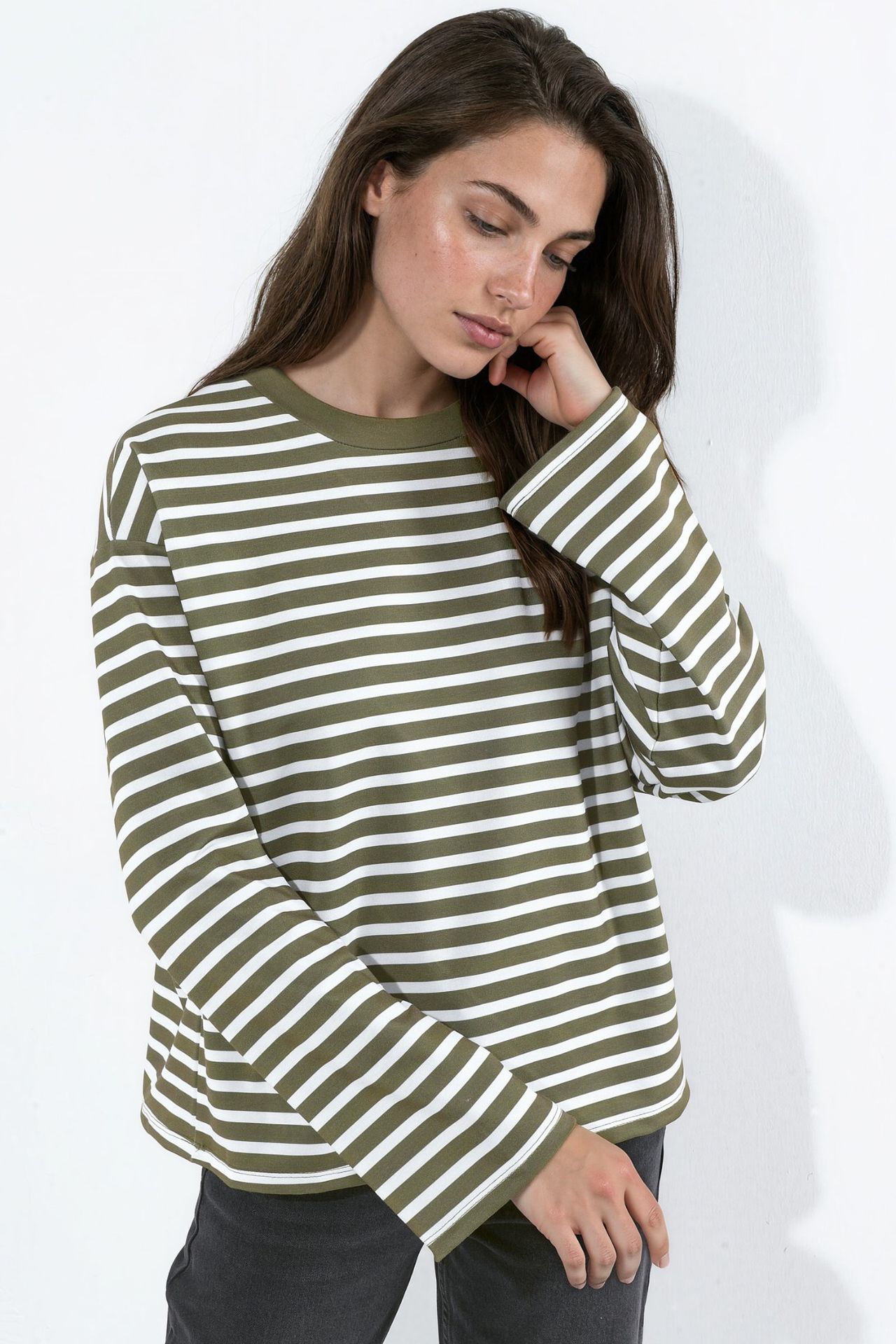 Striped Long Sleeve T-Shirt 1