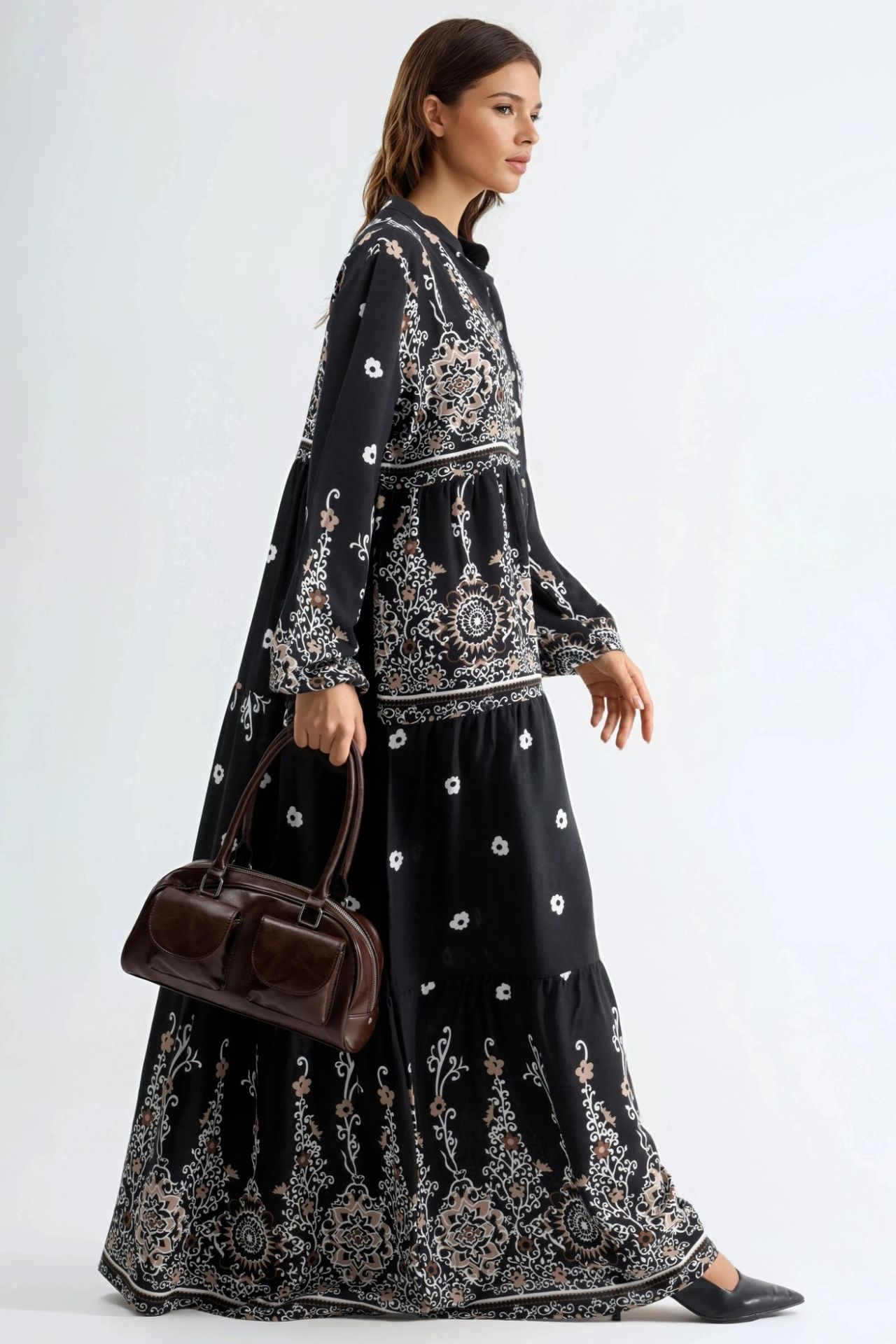 Floral Viscose Maxi Dress 2