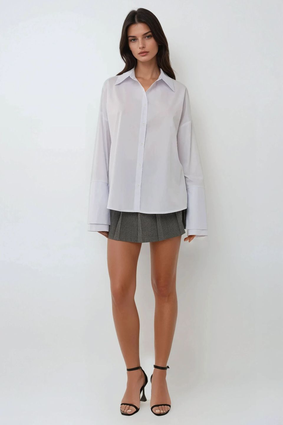Regular Fit Cotton Shirt with Button Details