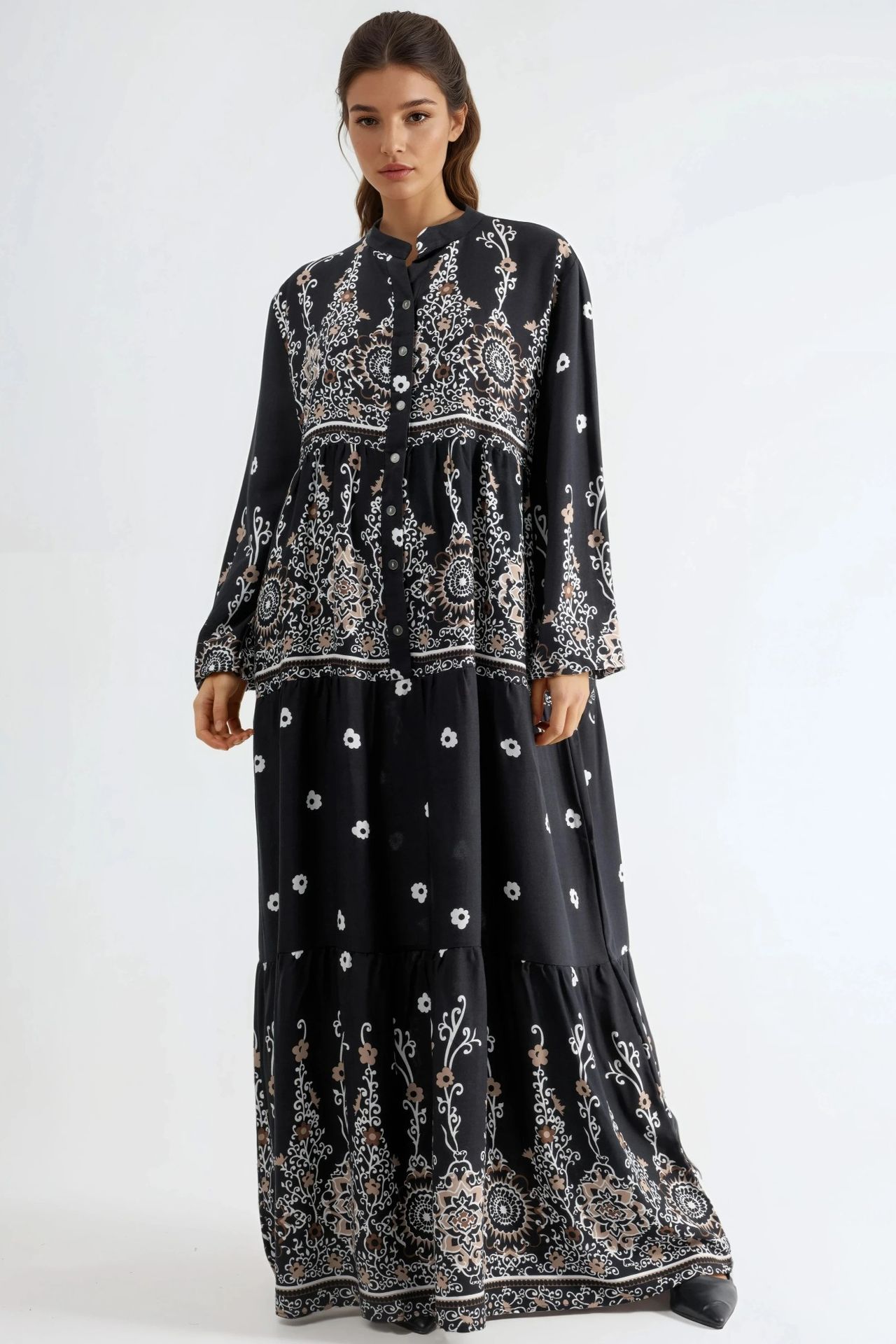 Floral Viscose Maxi Dress 5