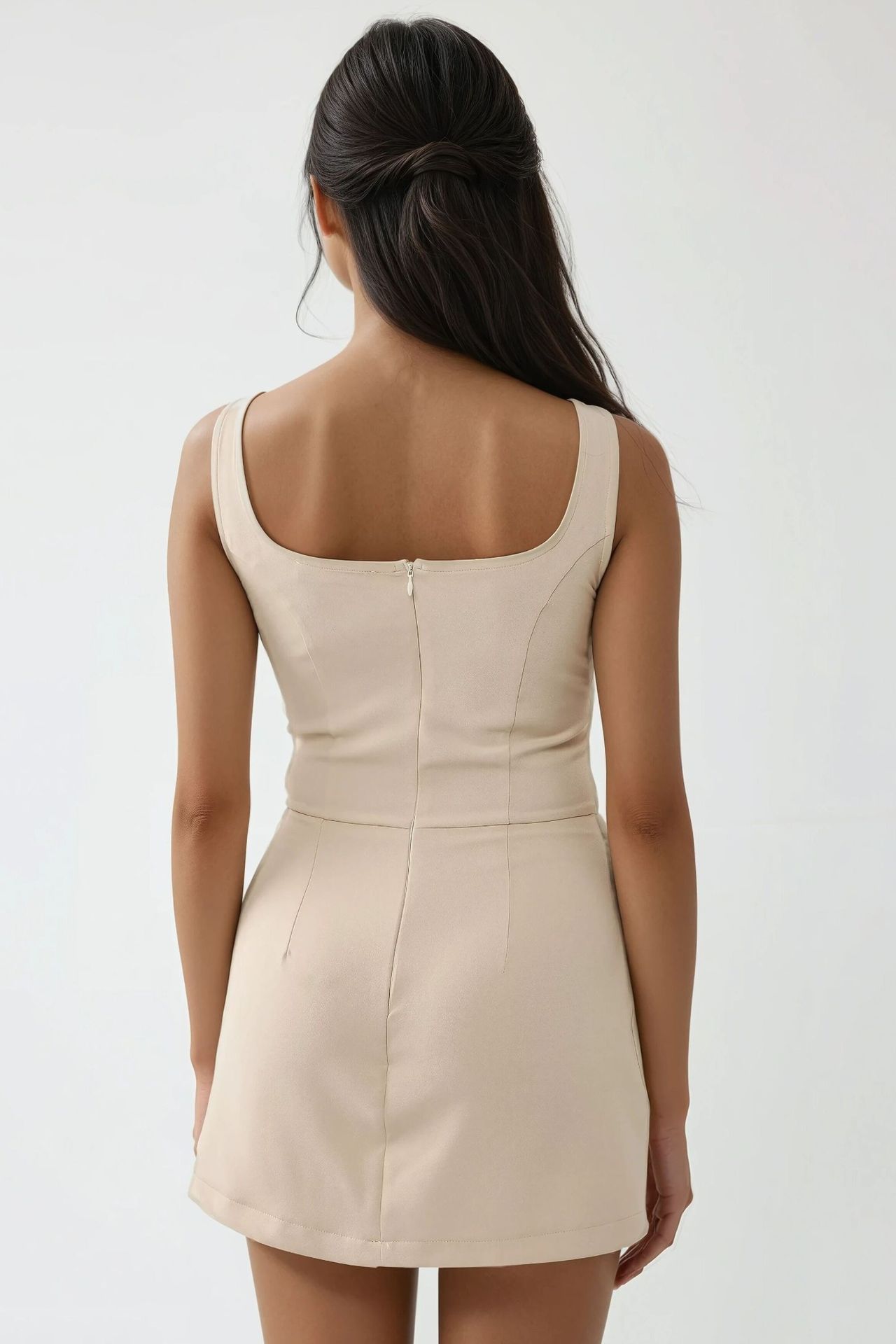 Fitted Mini Dress with Shorts
