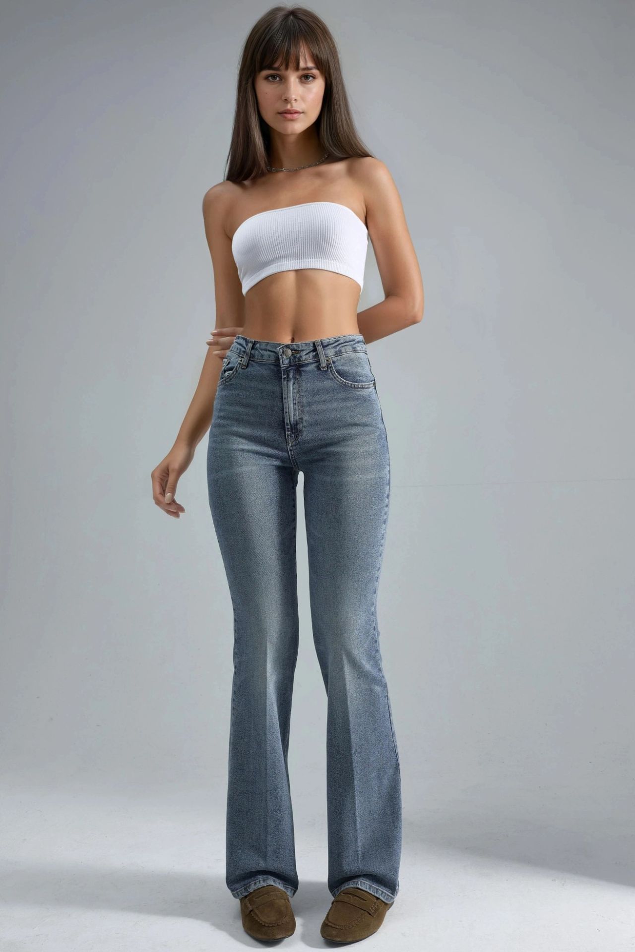 High Waist Flare Jeans 8