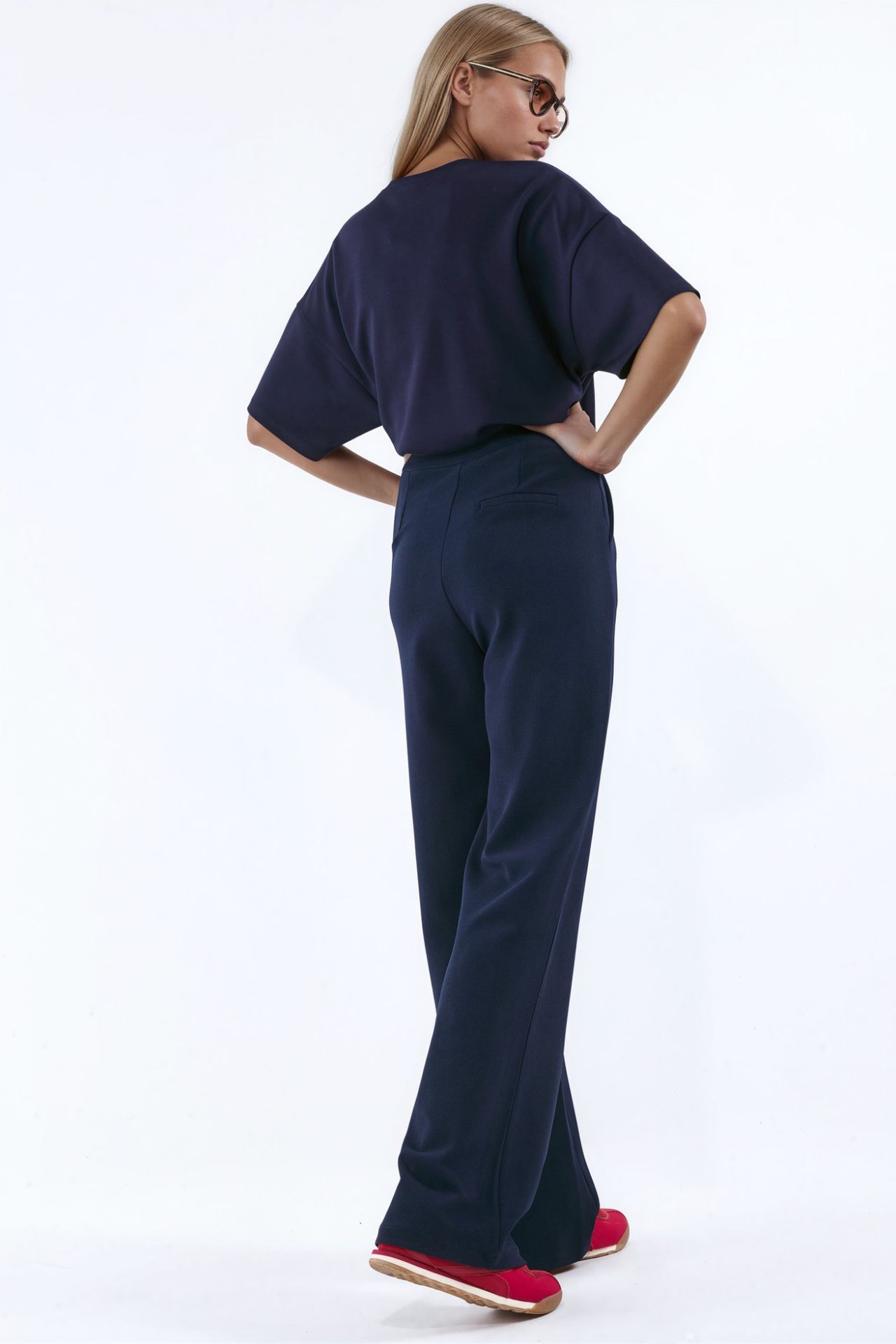Women's Stretch Palazzo Pants with Velcro Closure 3