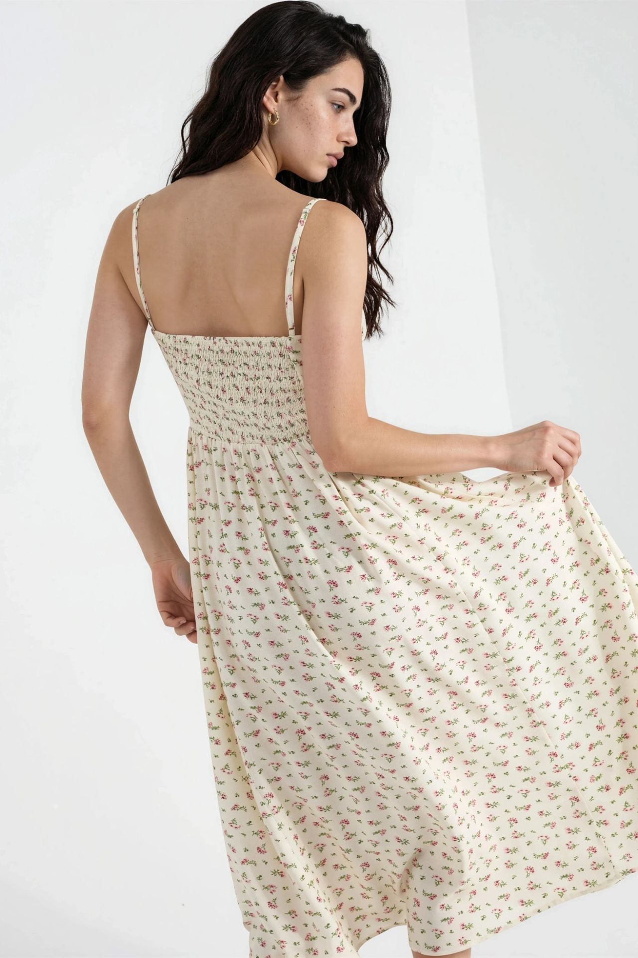 Floral Strap Midi Dress 3