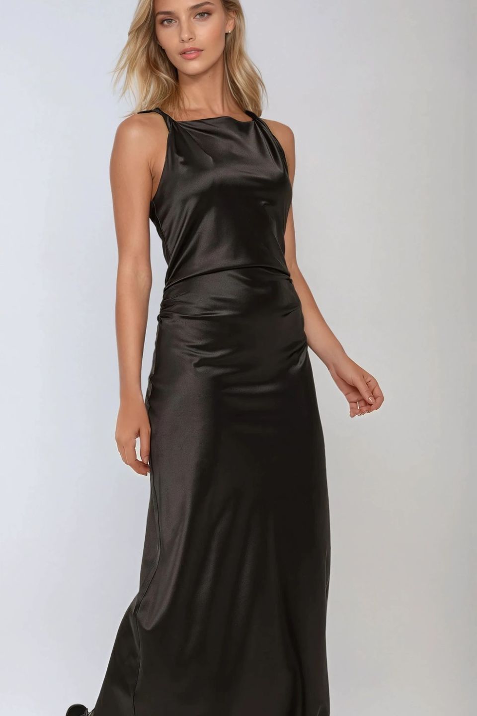 Satin Maxi Dress