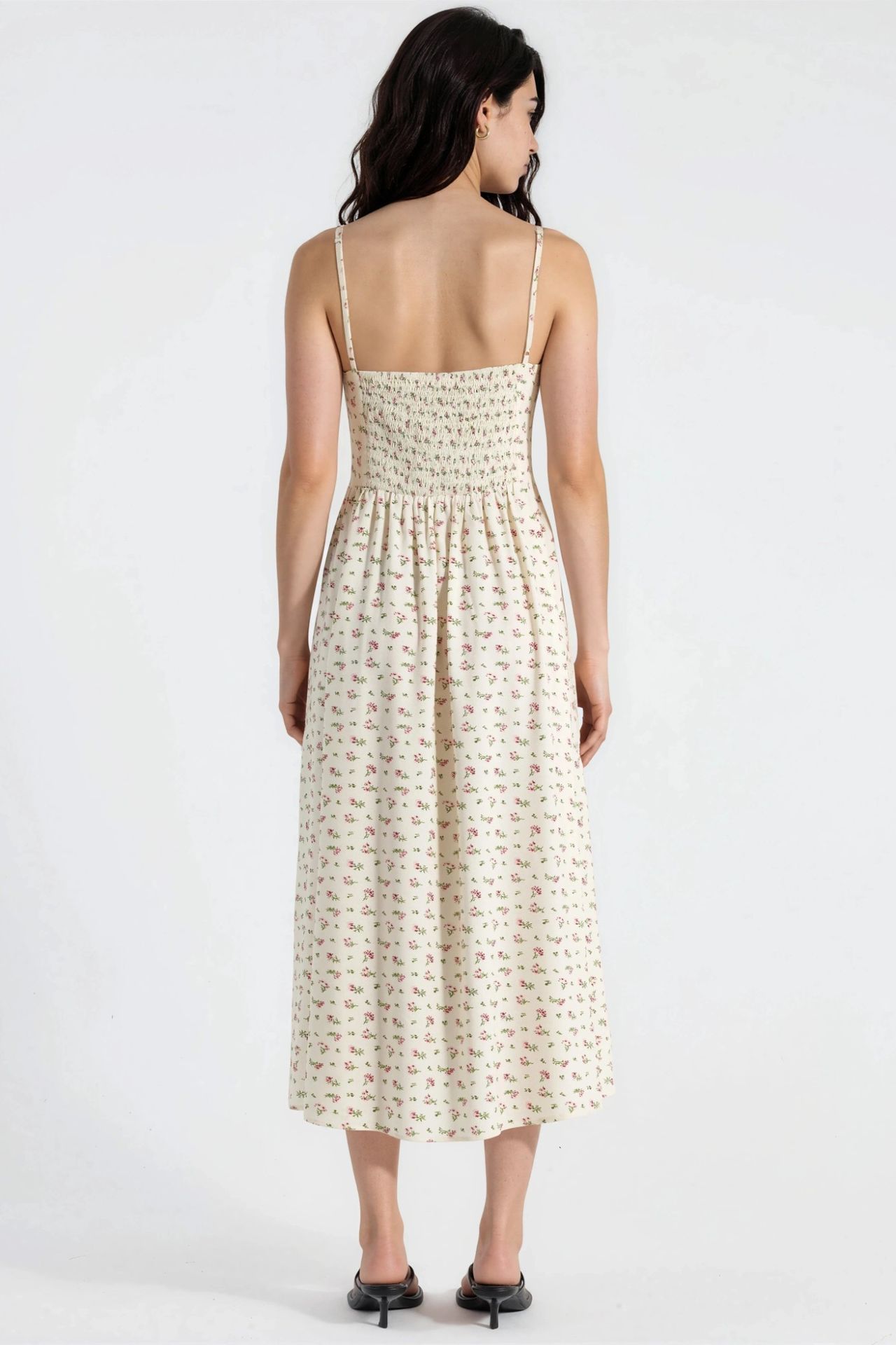Floral Strap Midi Dress 6