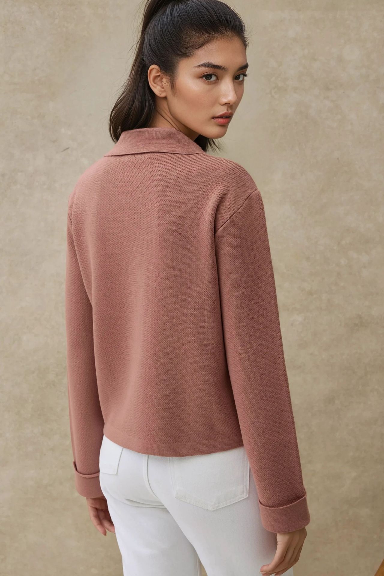 Buttoned Cardigan with Pockets 4