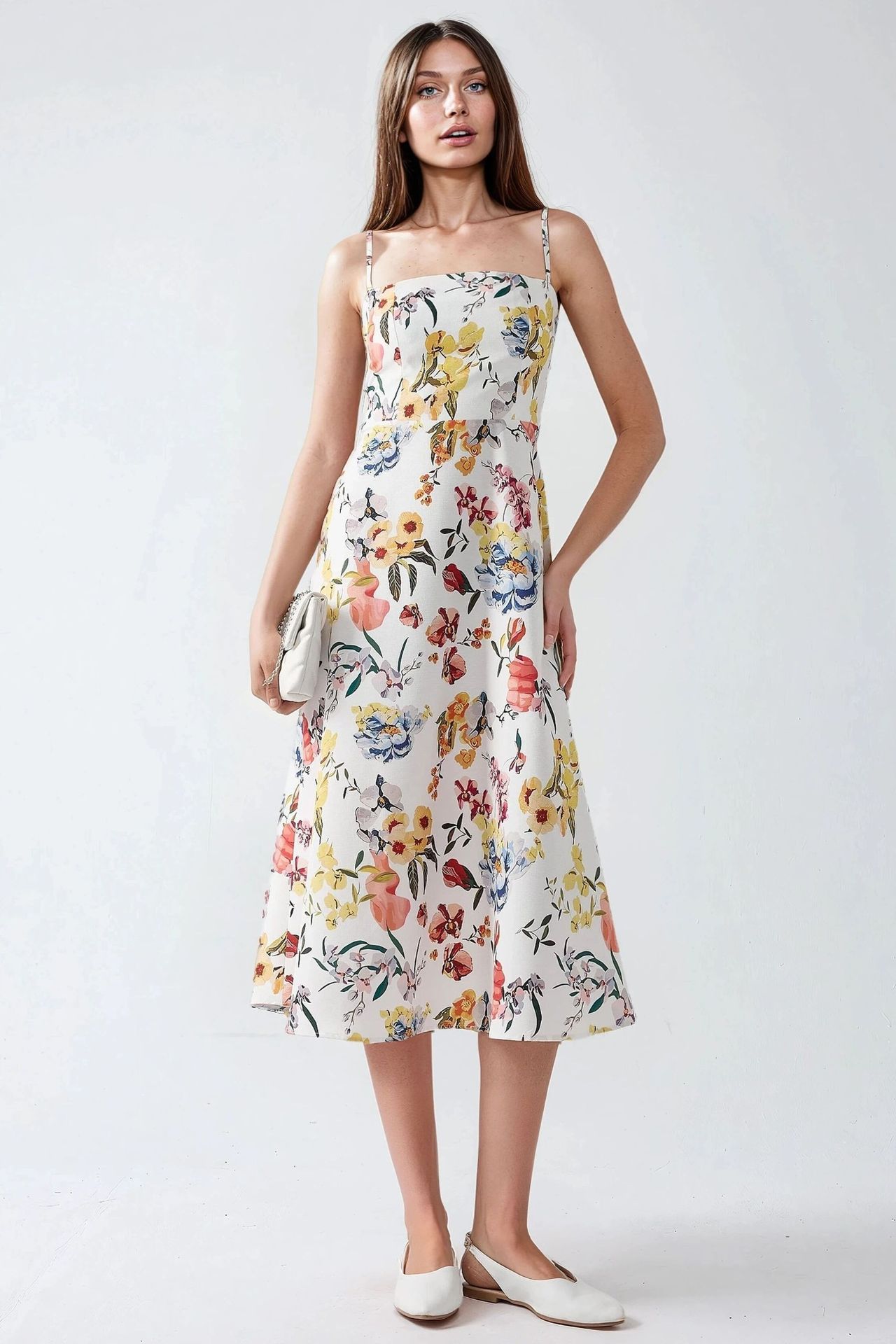 Printed Midi Dress