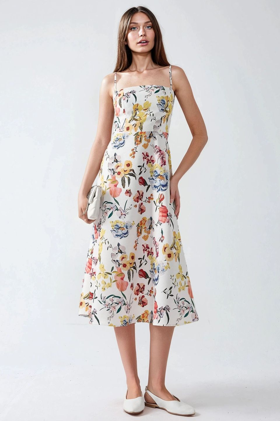 Printed Midi Dress