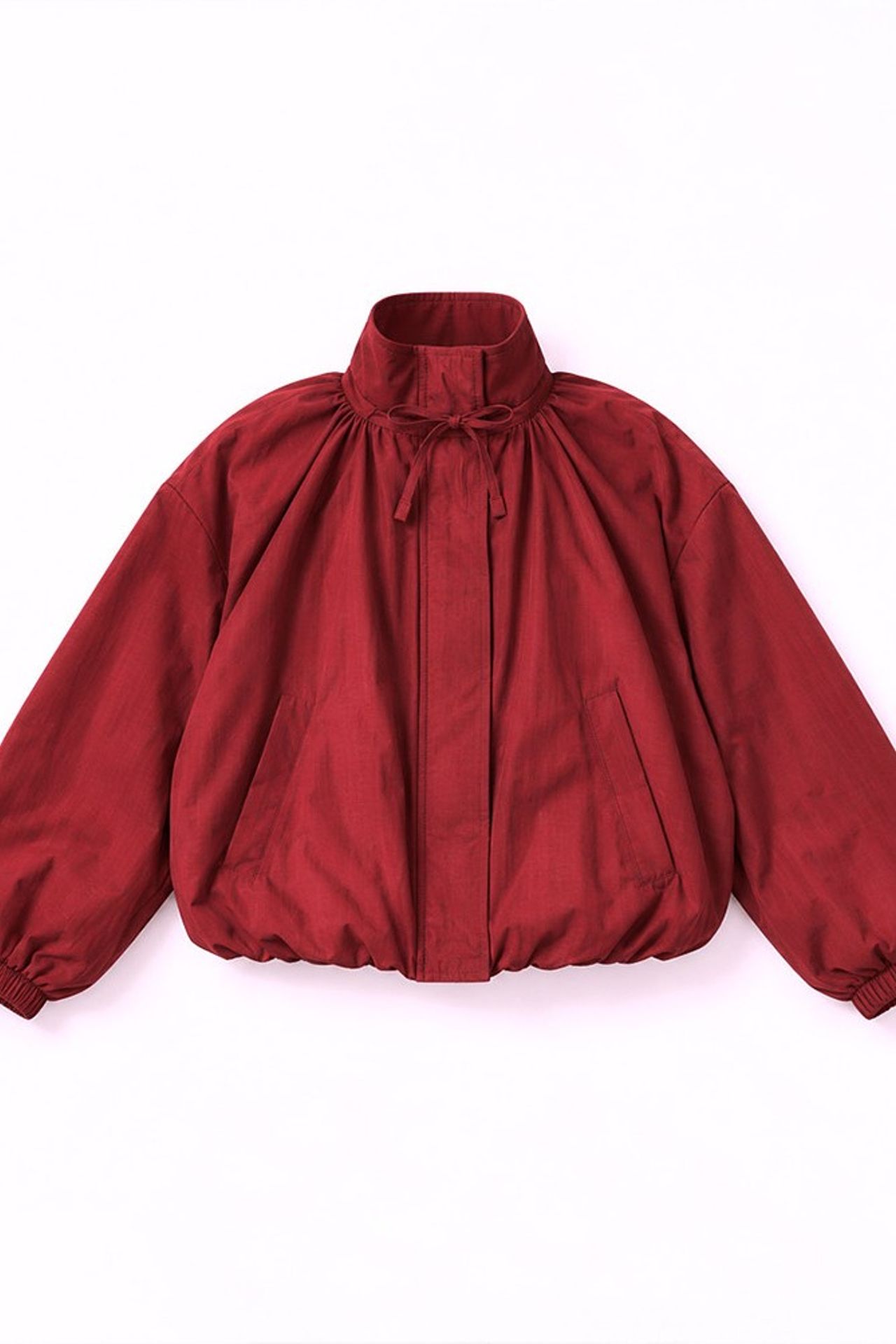 Oversize Dik Yakalı Bomber Ceket 6