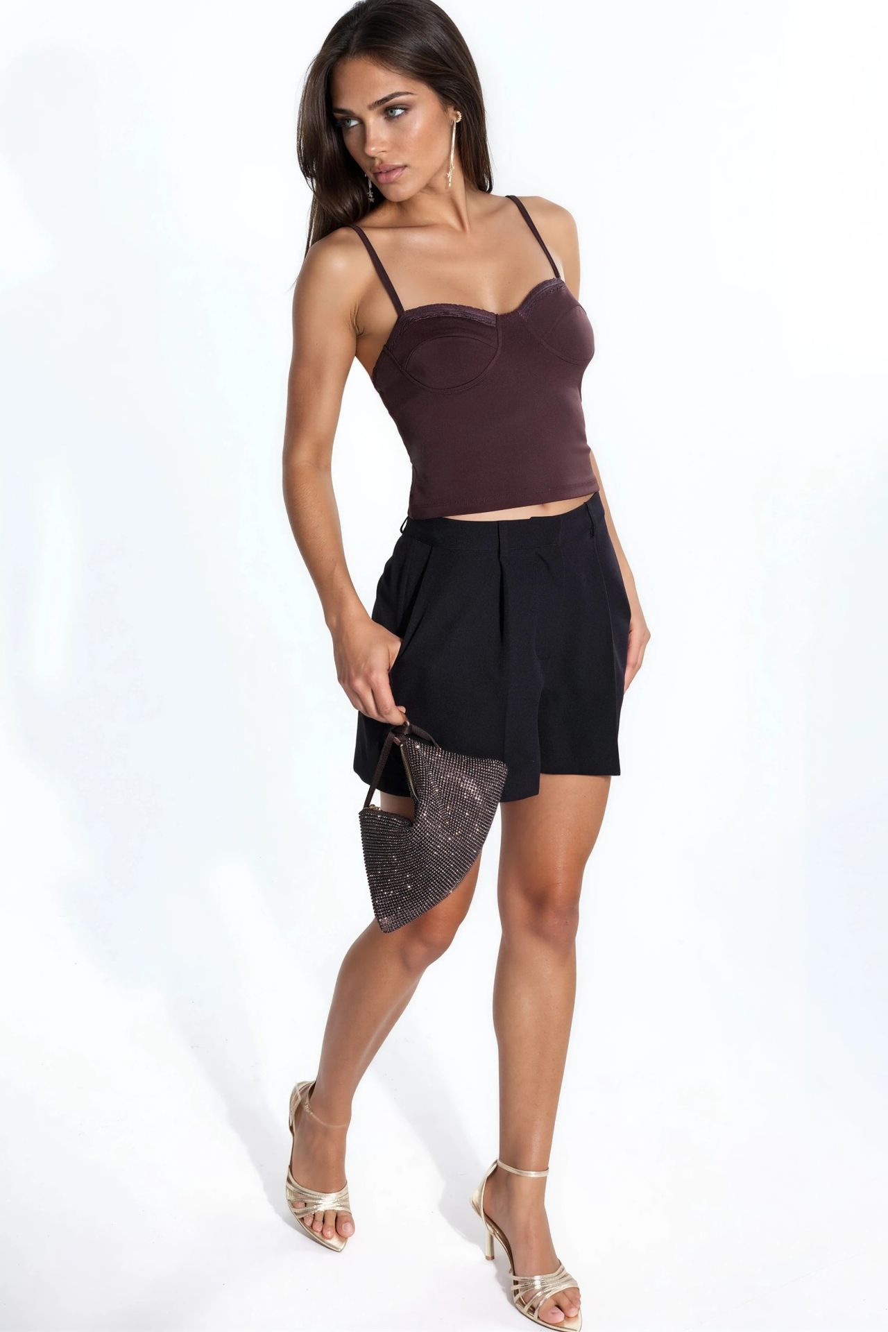 Lace Detailed Heart Neck Top 4