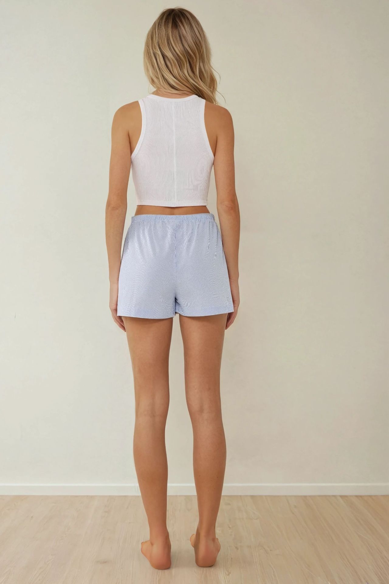 Relaxed Fit Striped Shorts