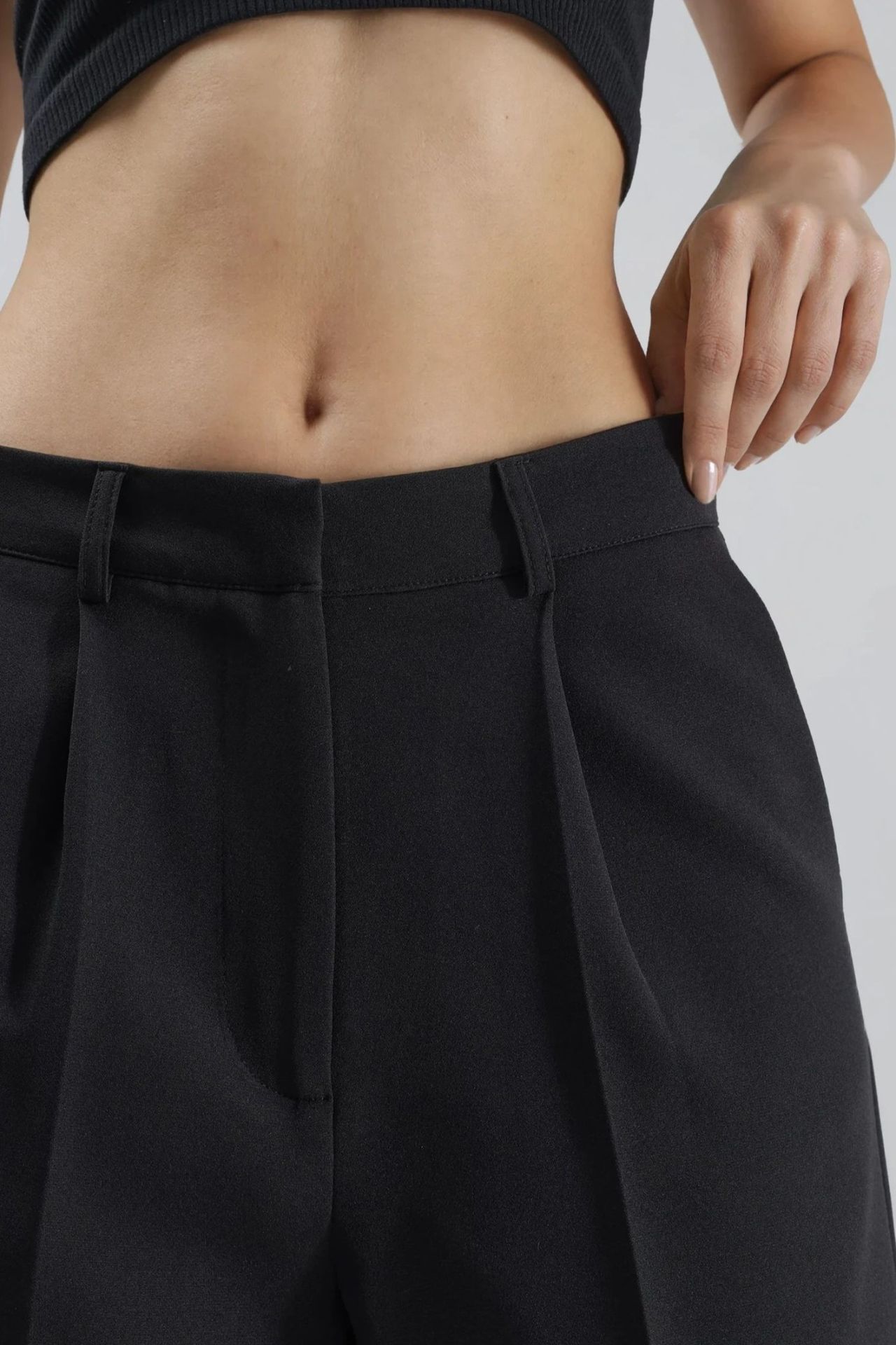 High Waist Wide Leg Mini Shorts 7