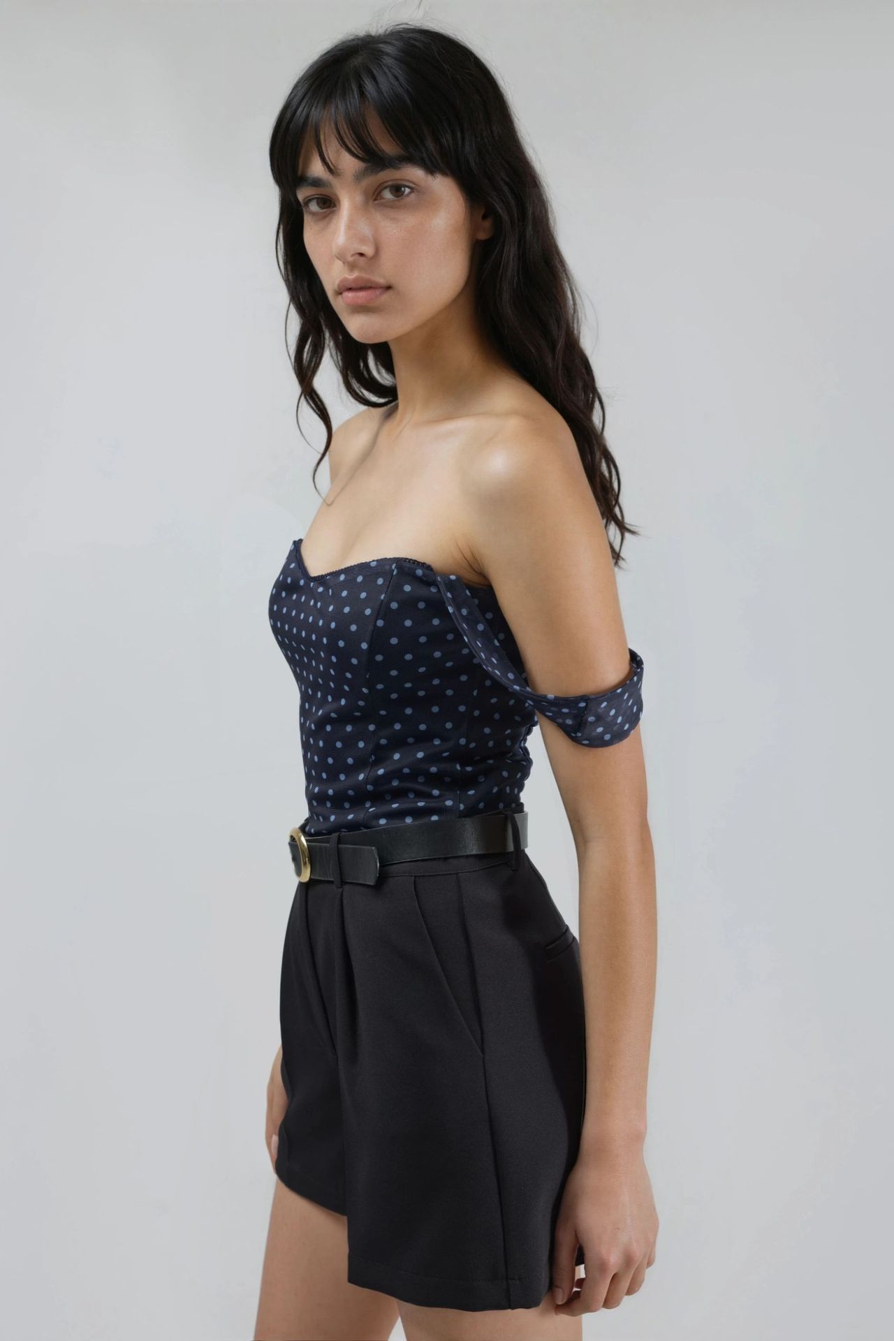 High Waist Wide Leg Mini Shorts 4