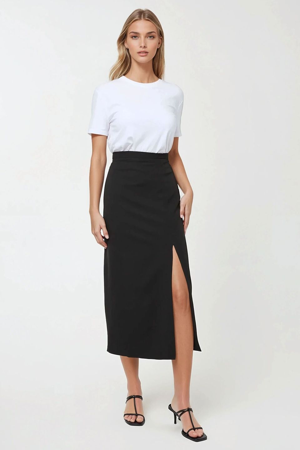 Maxi Bodycon Skirt with Slit