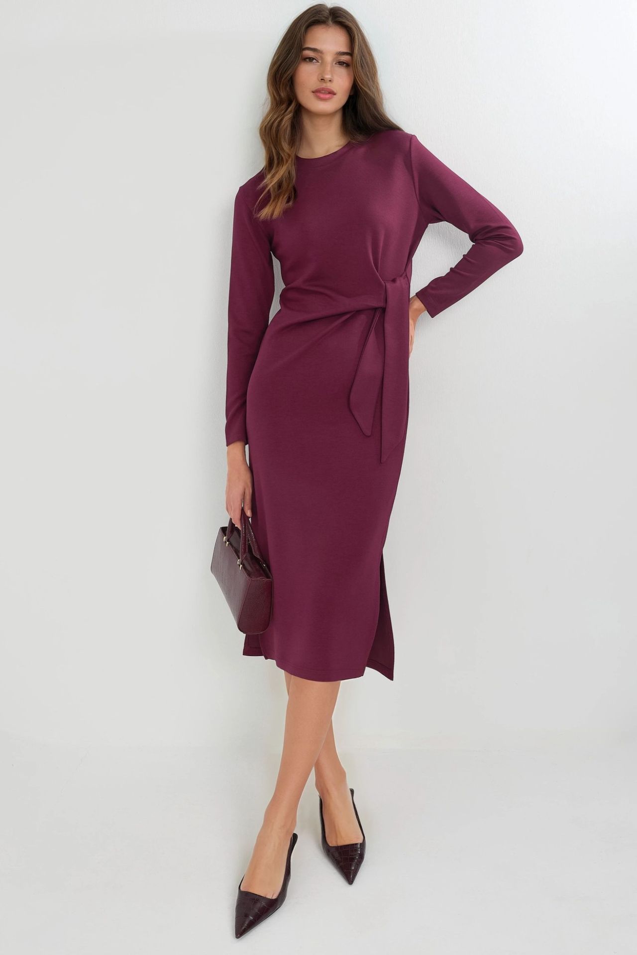 Modal Touch Slit Dress Bersan Collection 1