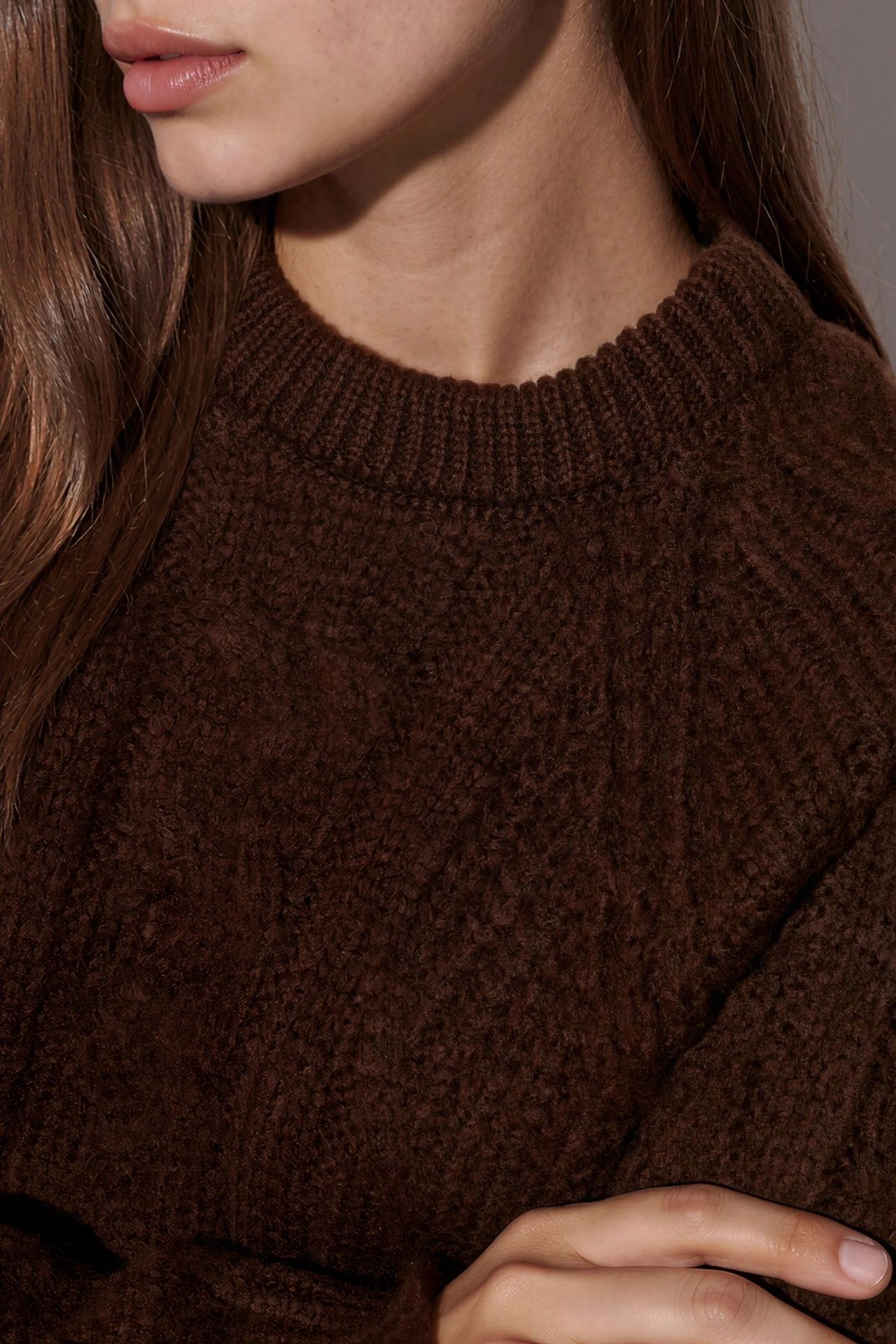 Patterned Crew Neck Knit Jumper 5