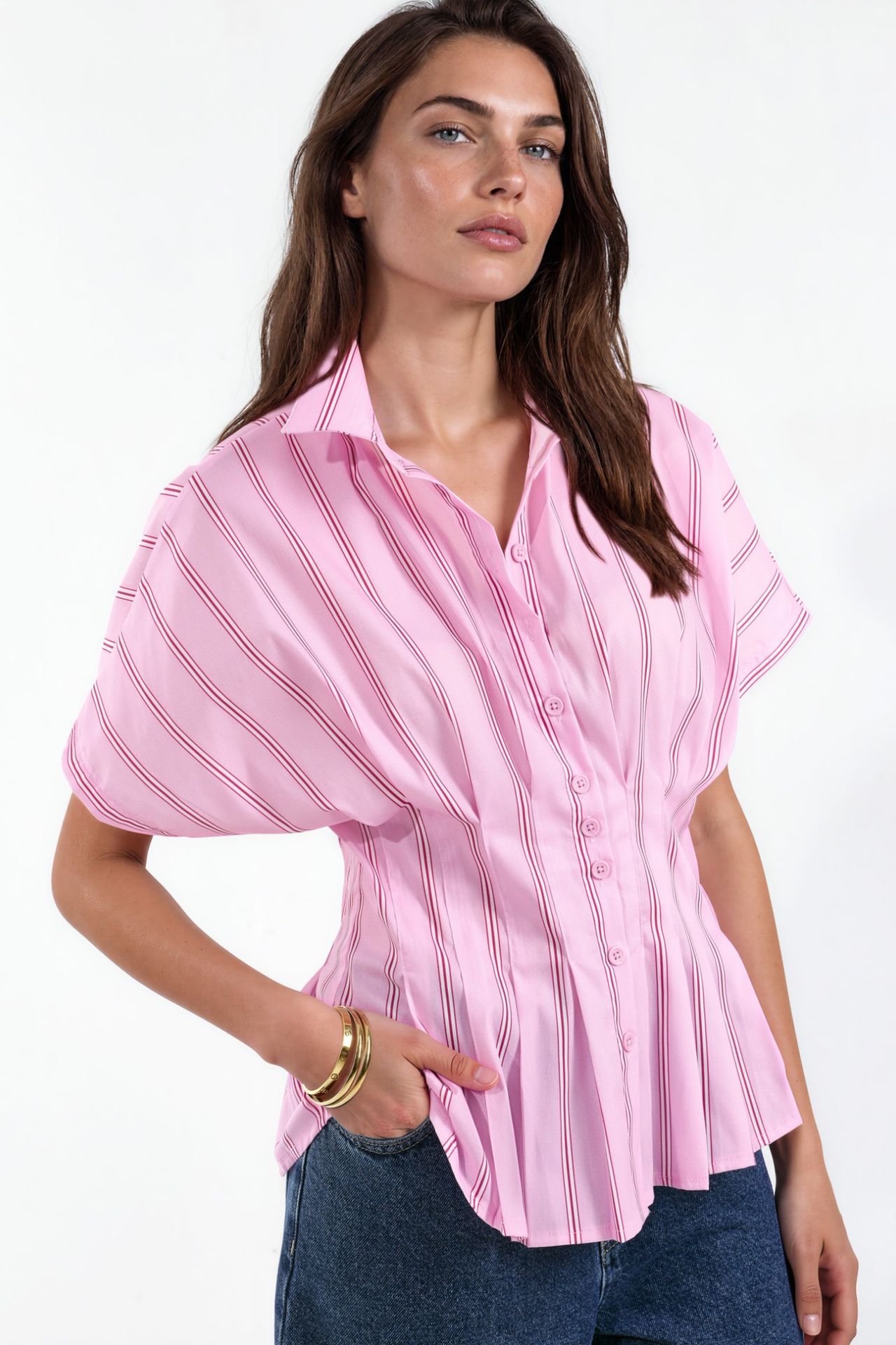 Fitted Striped Shirt 2