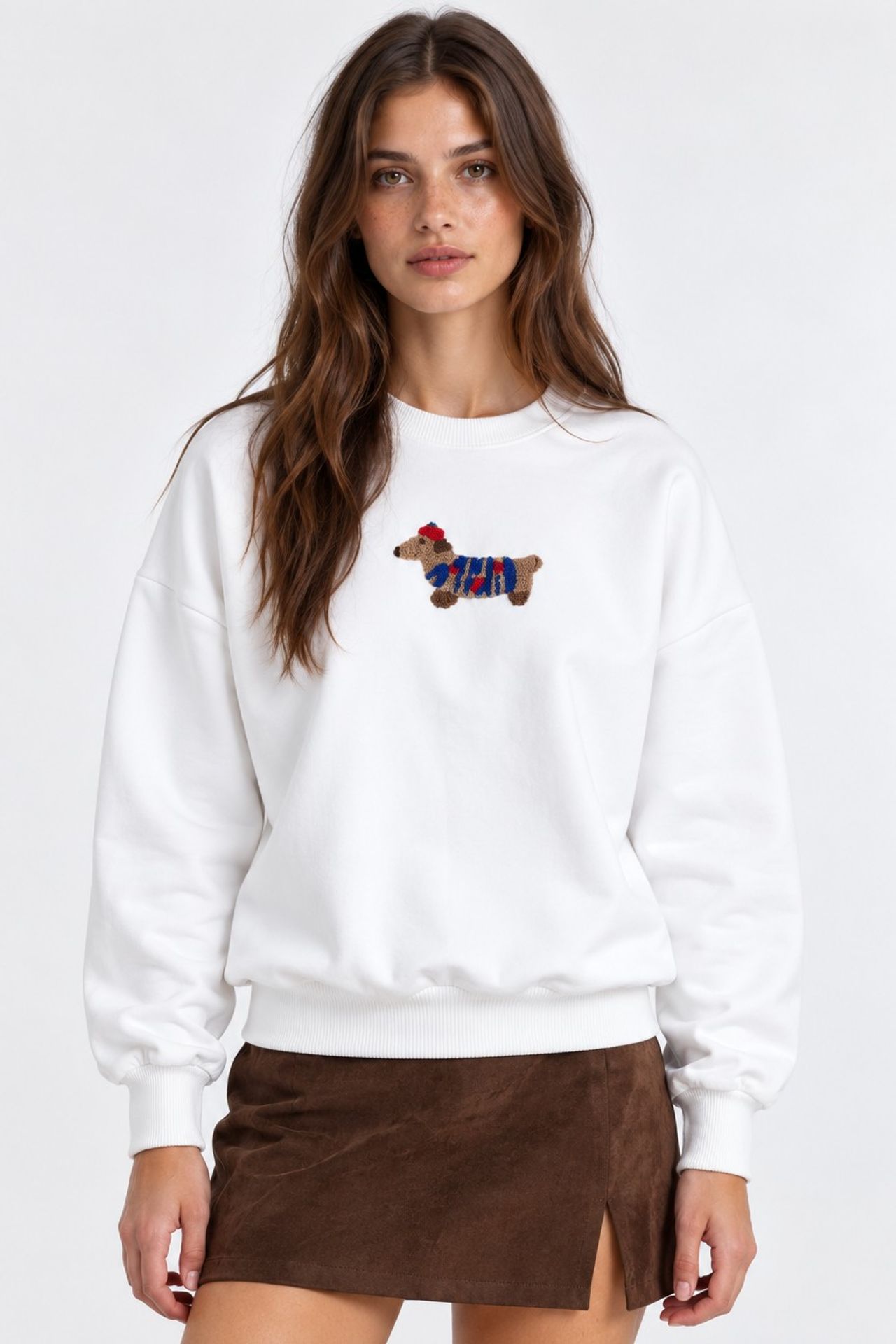 Oversized Embroidered Sweatshirt 1