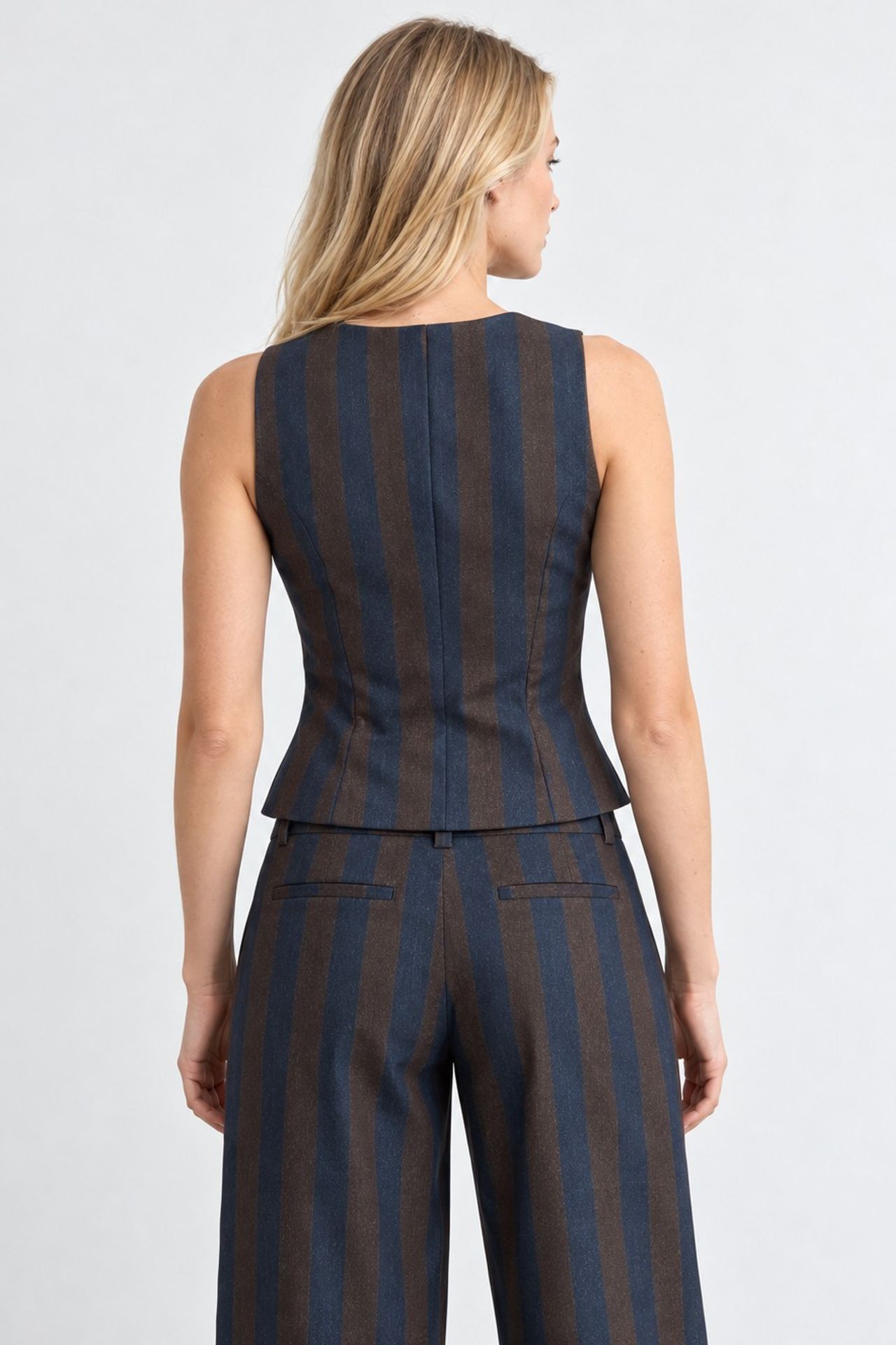 Striped Woven Vest 5