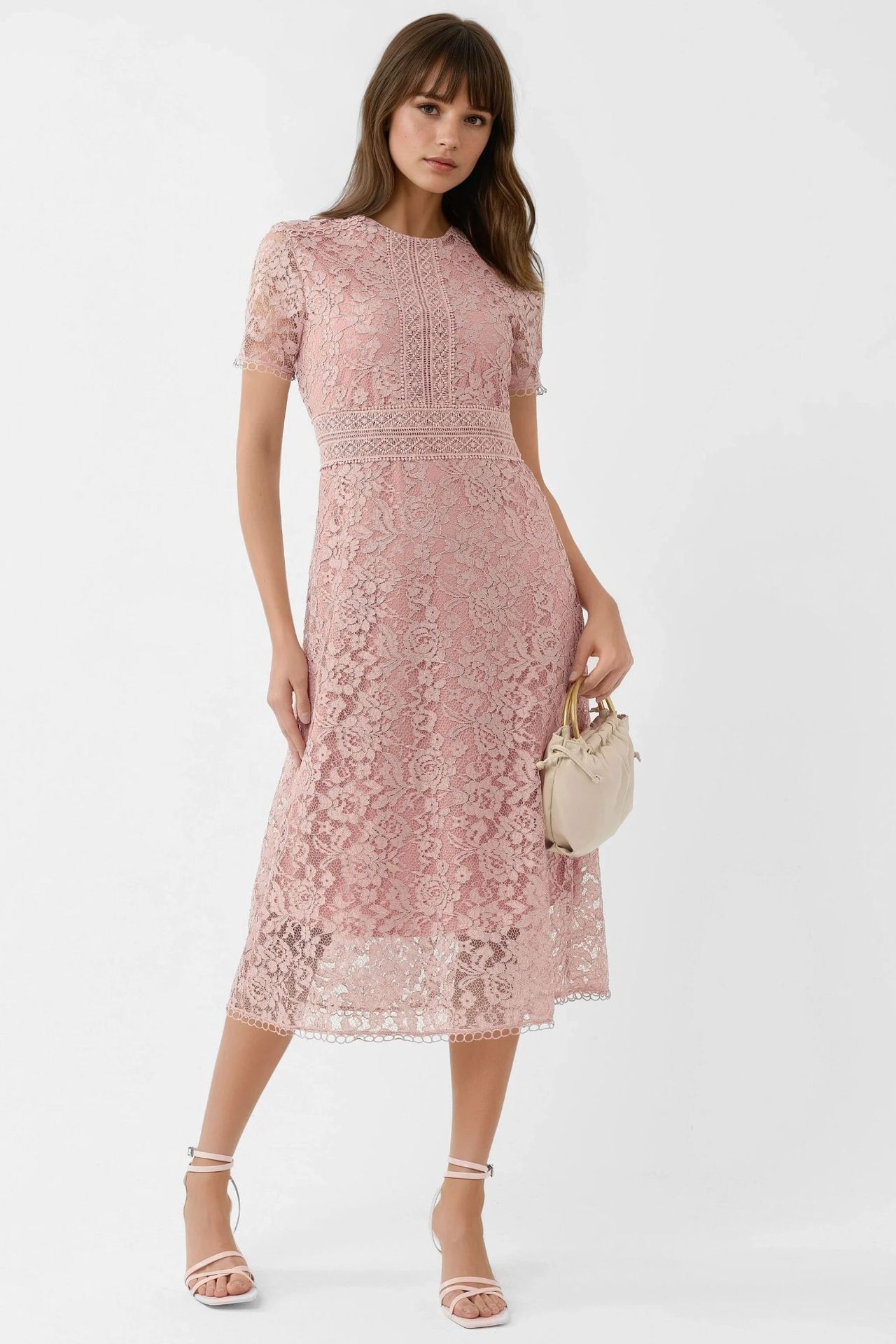 Lace A-Line Midi Dress 1