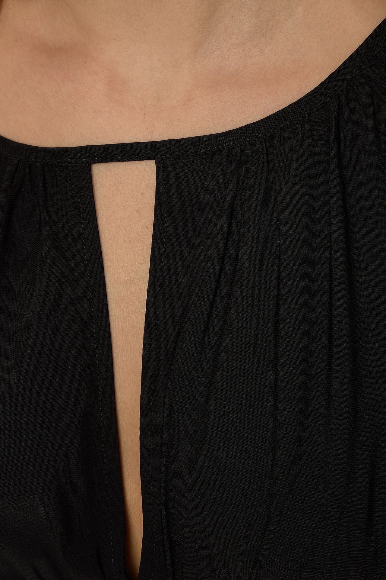 V-Neck Draped Blouse