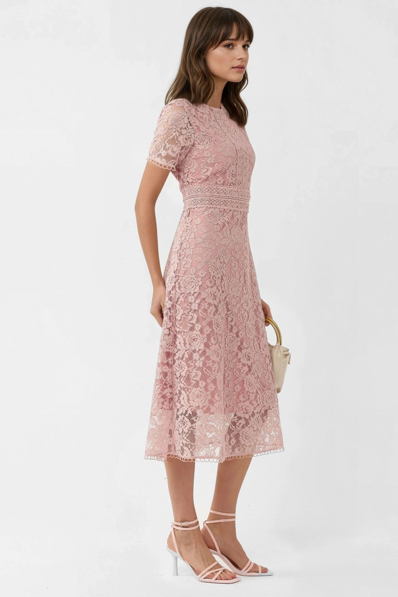 Lace A-Line Midi Dress 3