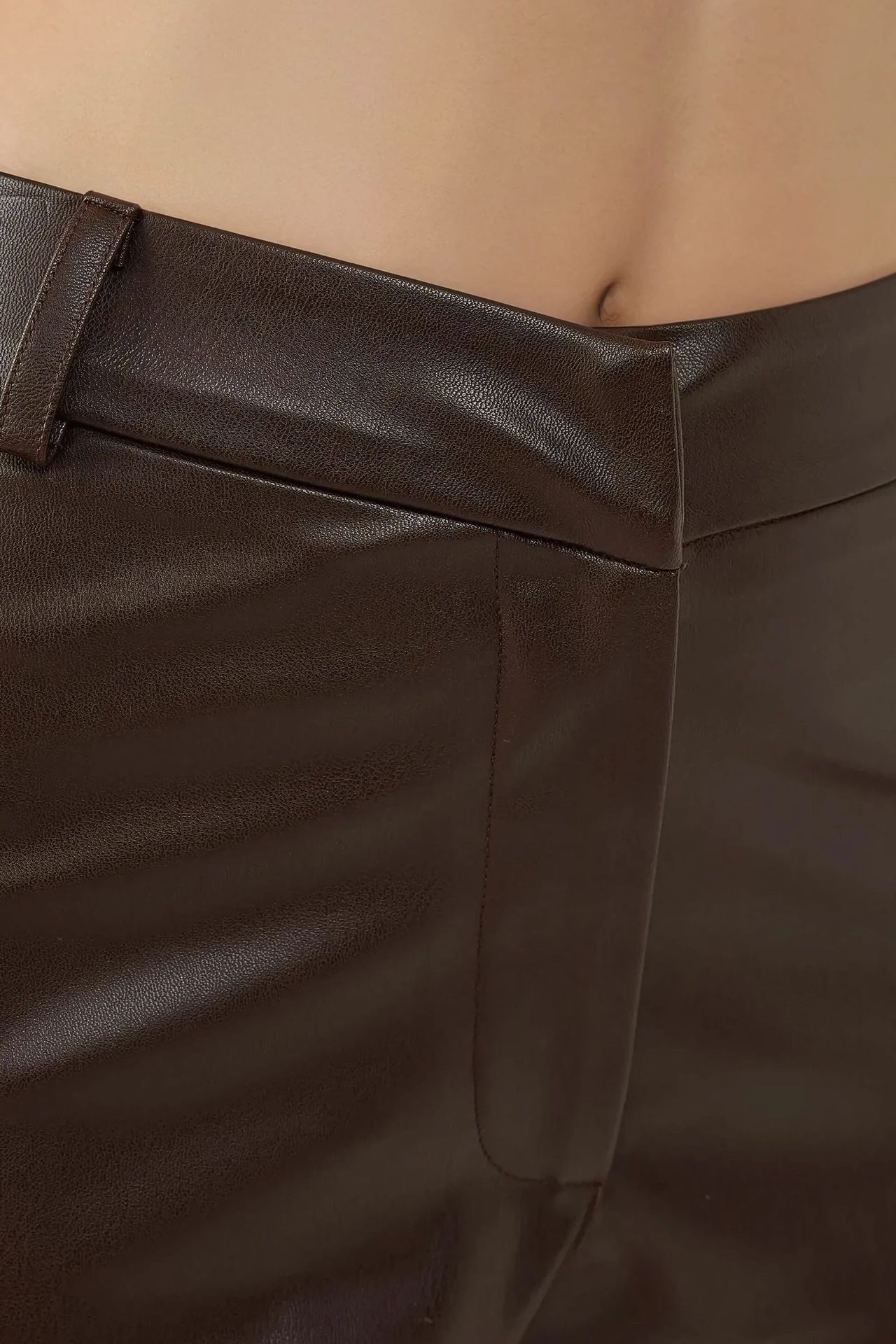 Faux Leather Fitted Hot Shorts