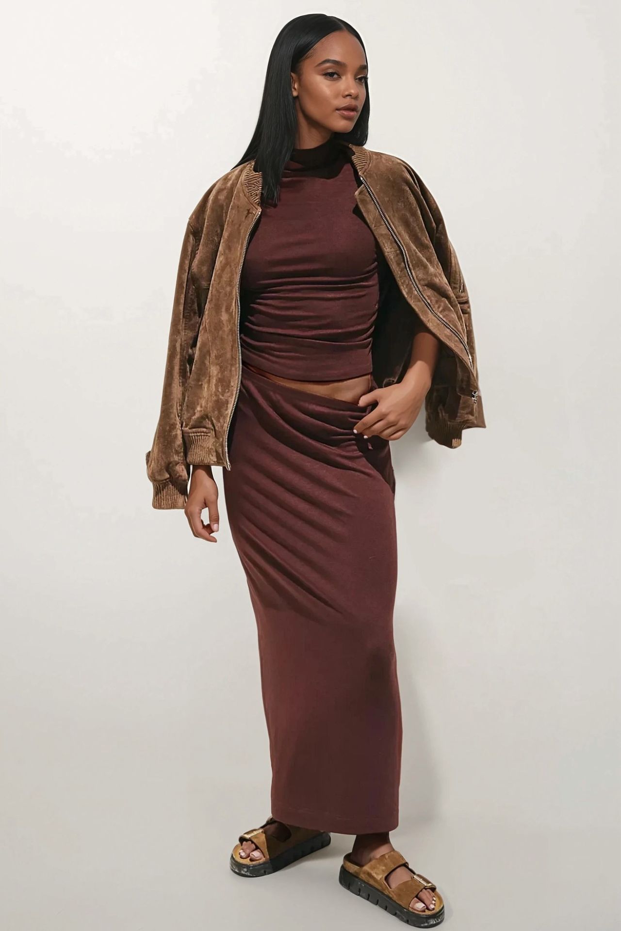 Slim Fit Halter Collar Knitted Top 4