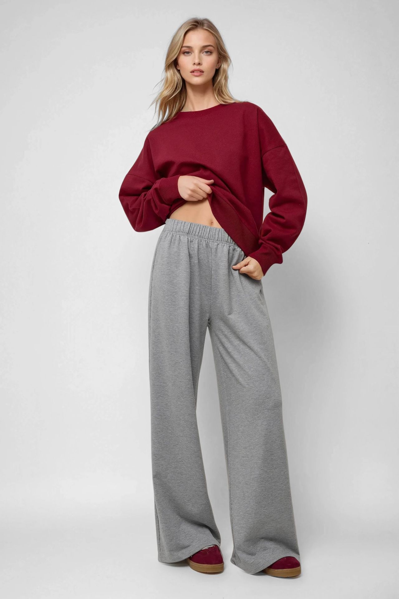 Elastic Waist Jogger Sweatpants