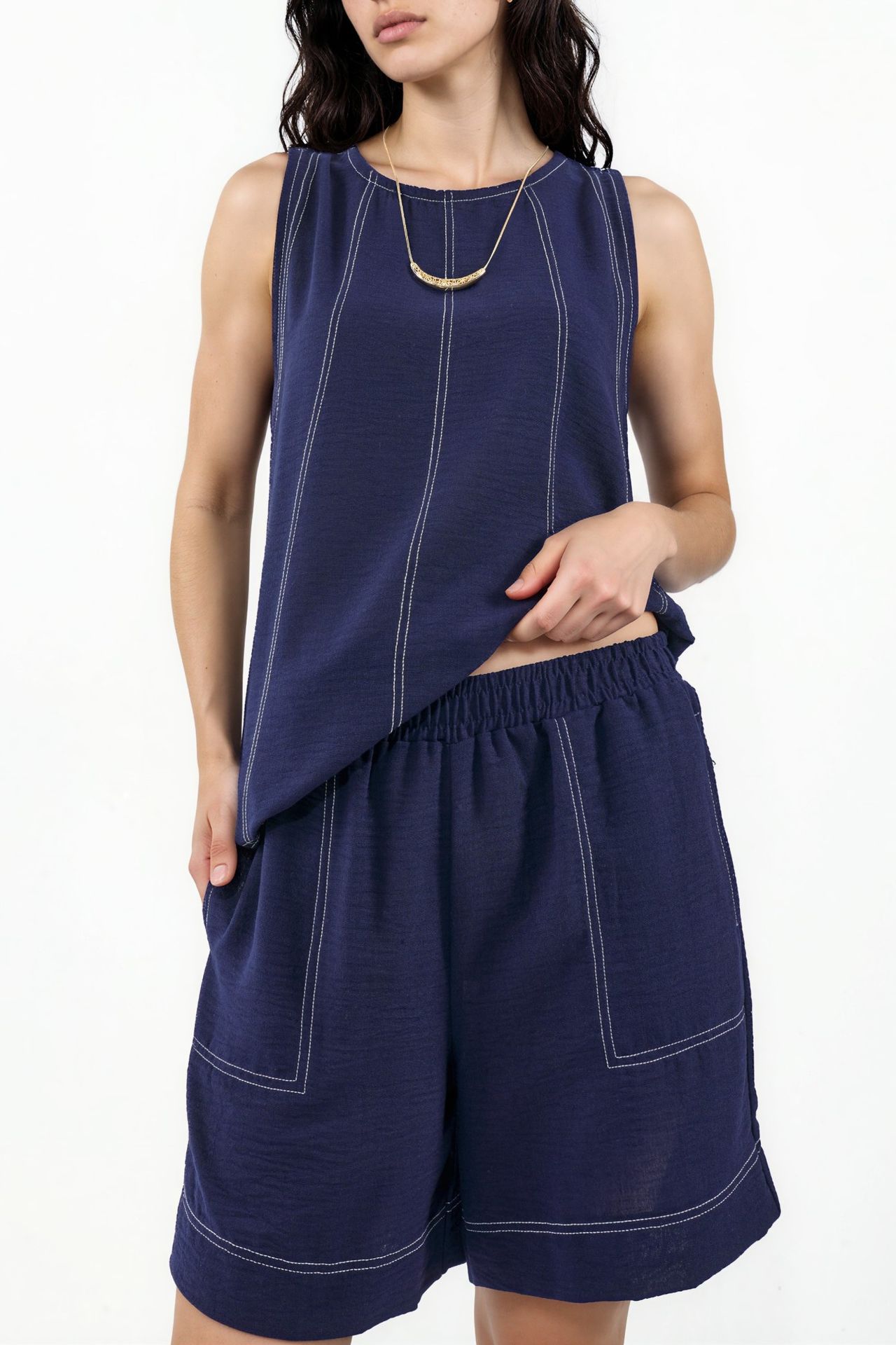 Stitch Detail Relax Fit Co-ord Set 7
