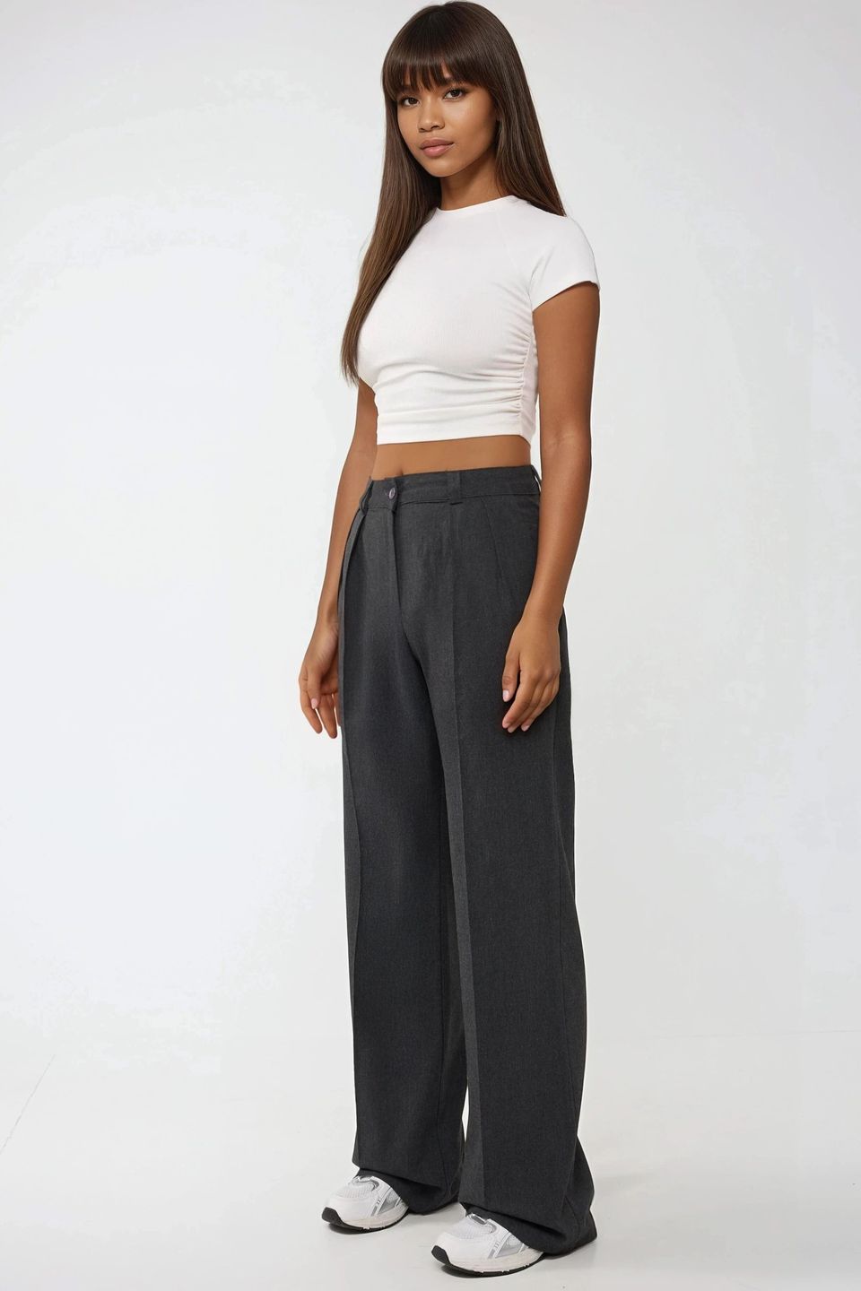 High Waist Palazzo Wide Leg Pants