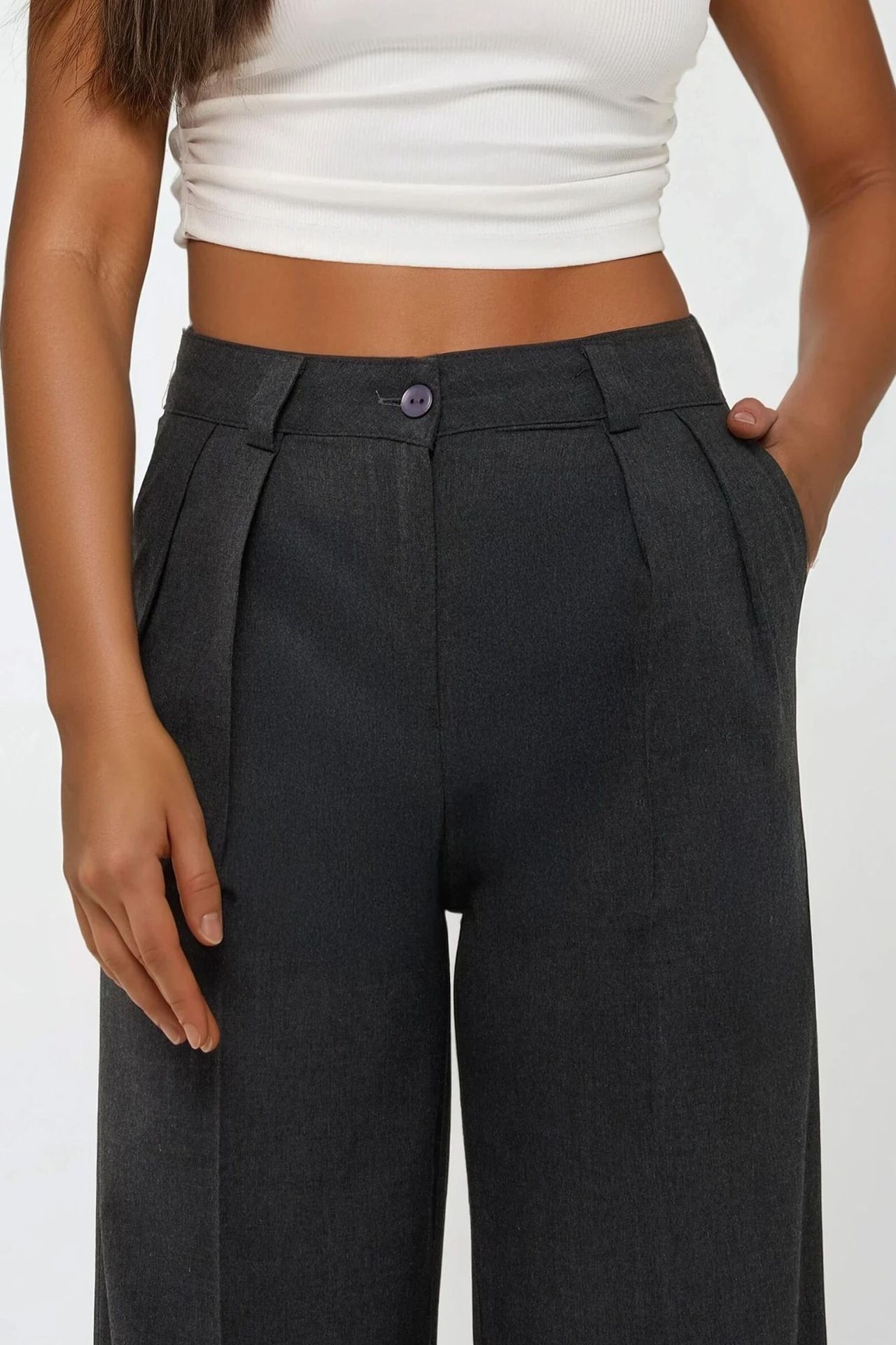 High Waist Palazzo Wide Leg Pants