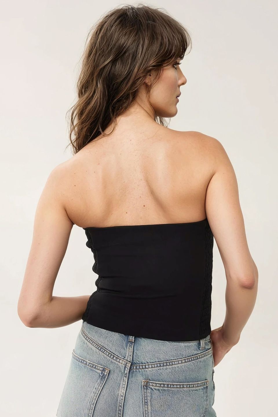 Strapless Fitted Top