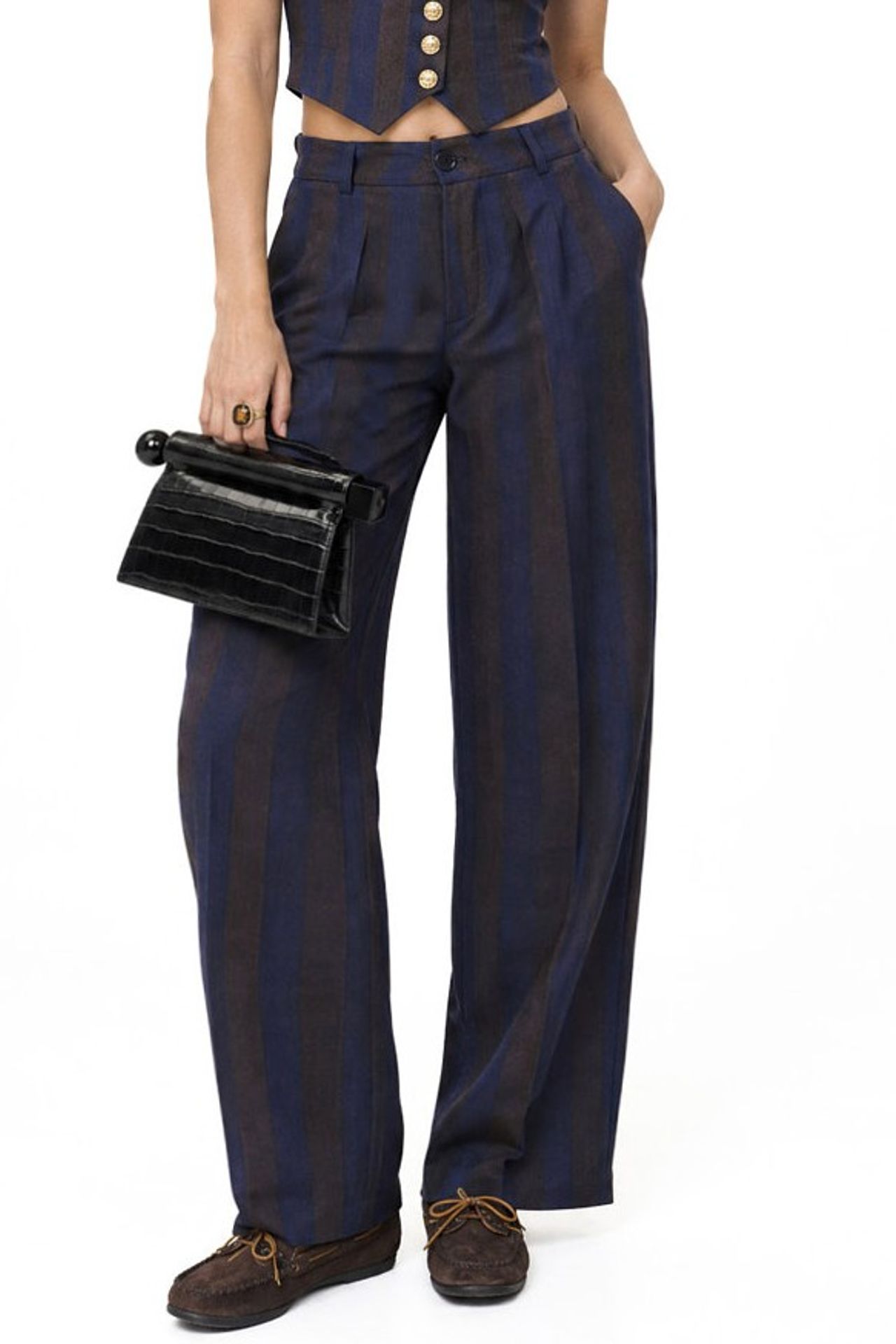 Striped Straight Leg Pants 5
