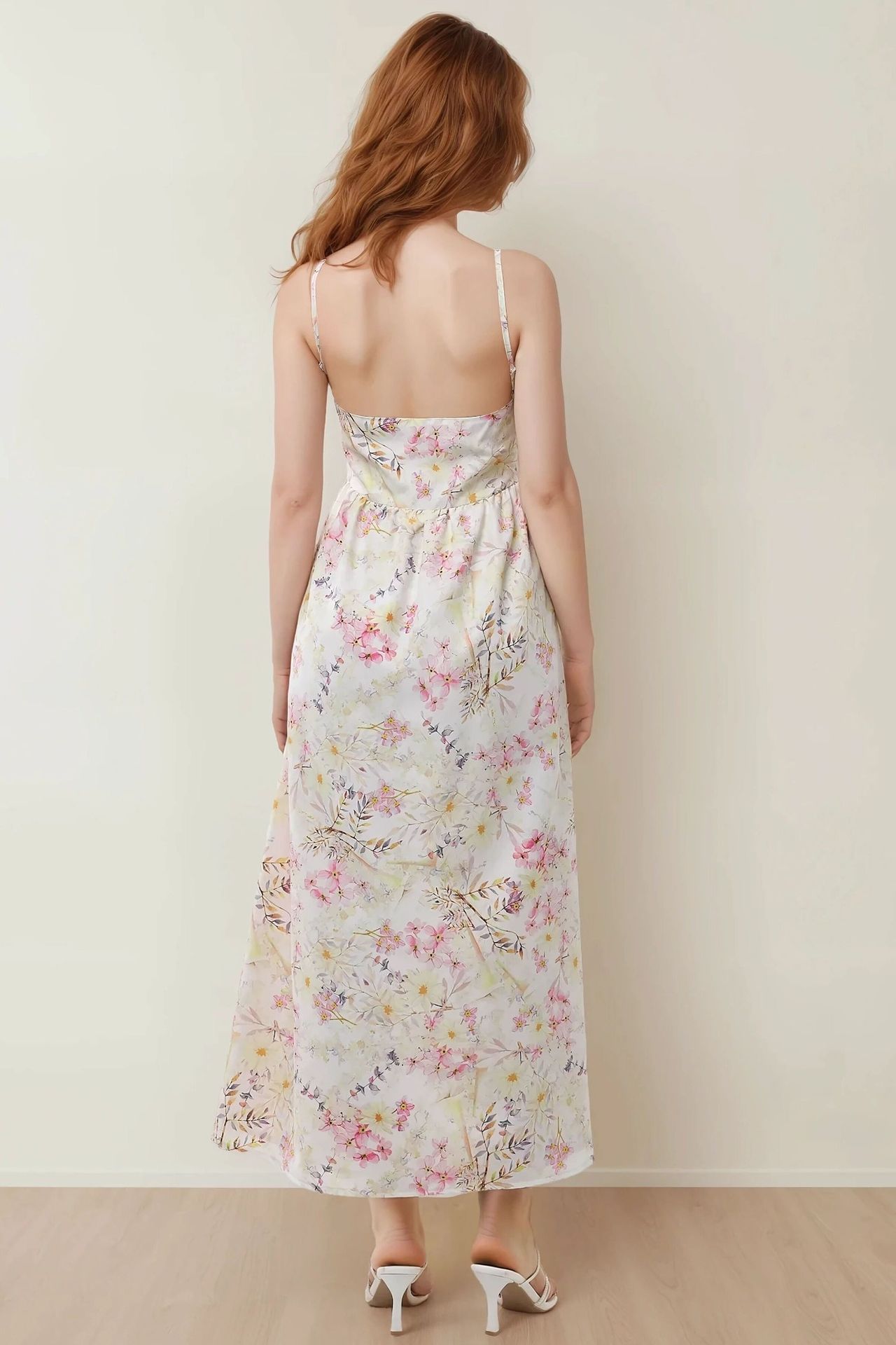 Floral V-Neck Maxi Dress