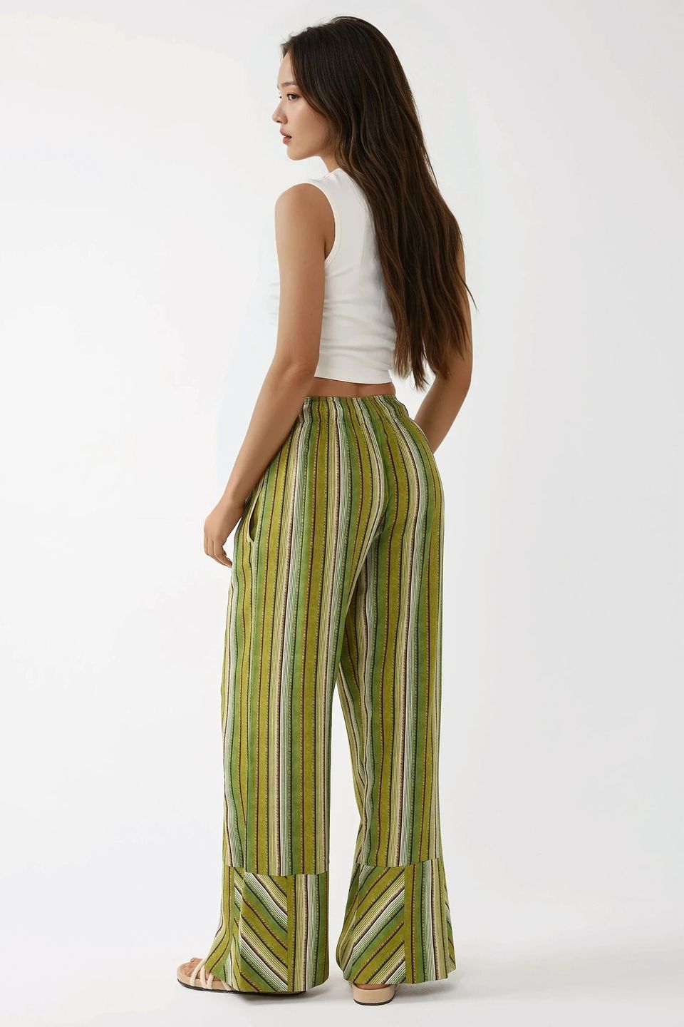 Wide Leg Printed Relax Pants