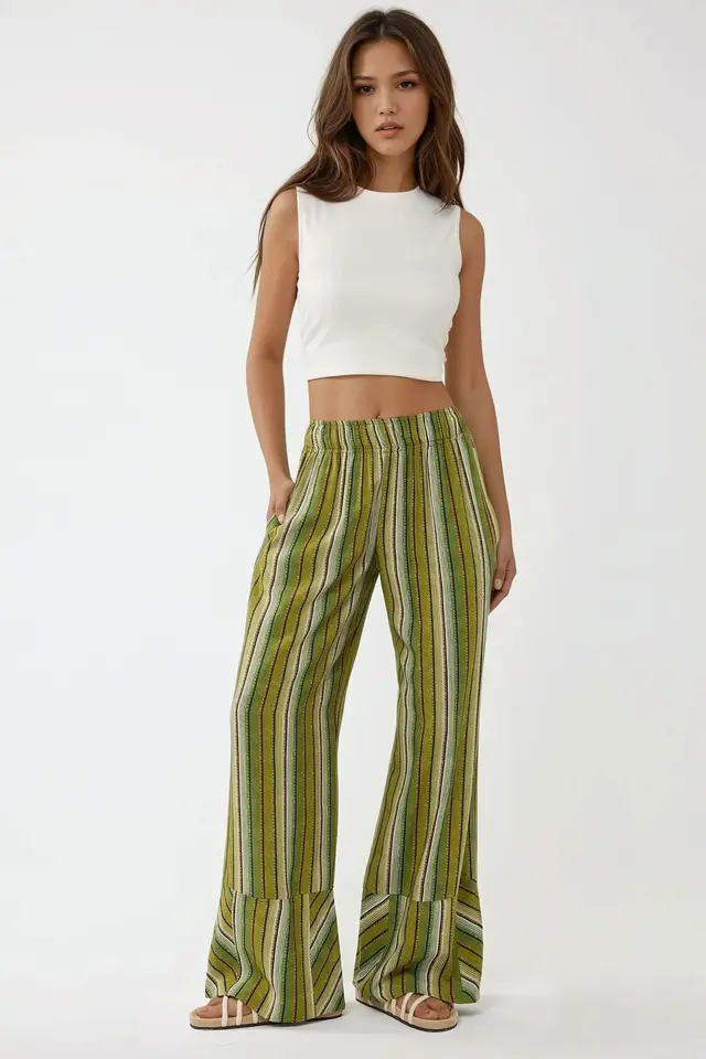Wide Leg Printed Relax Pants
