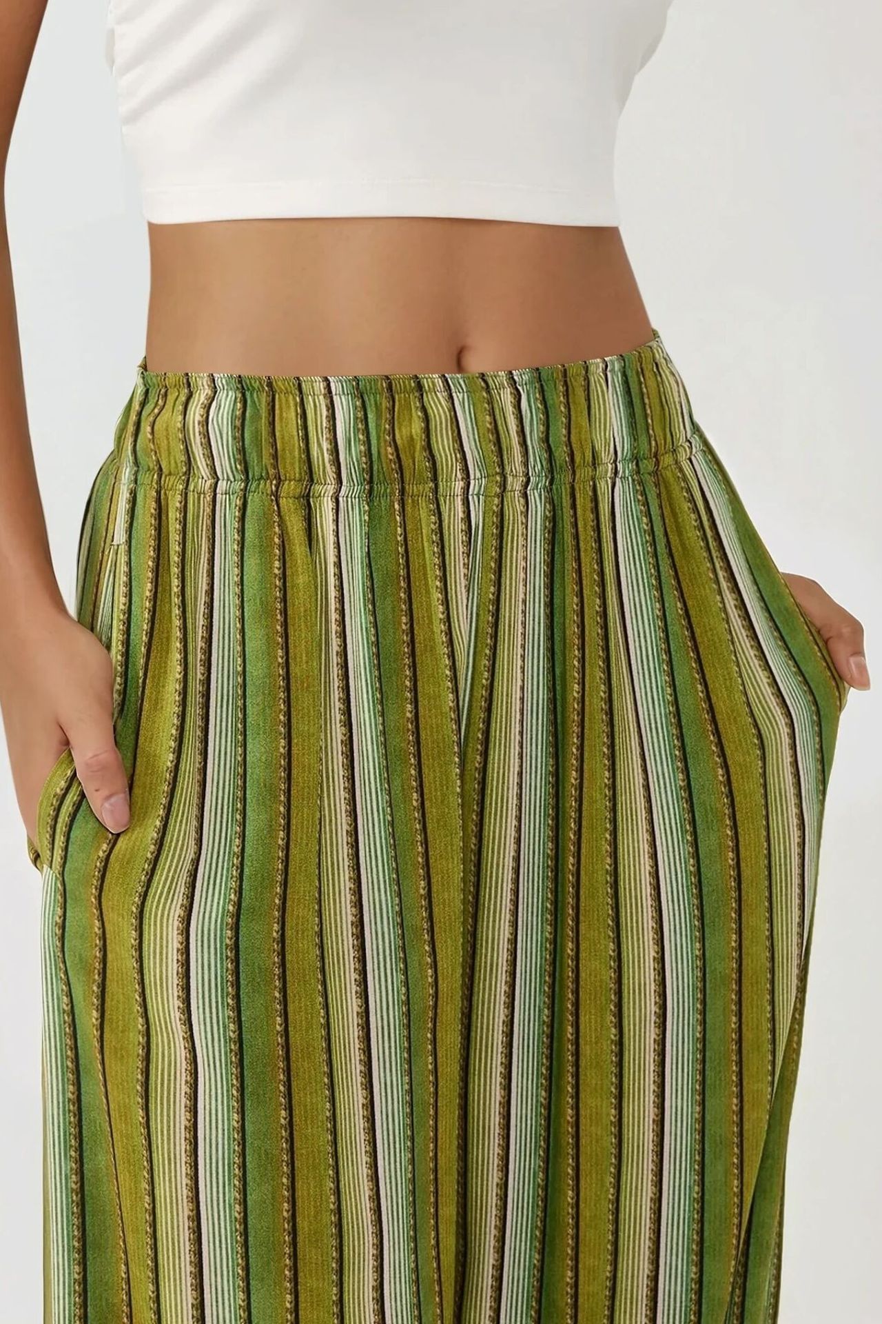 Wide Leg Printed Relax Pants