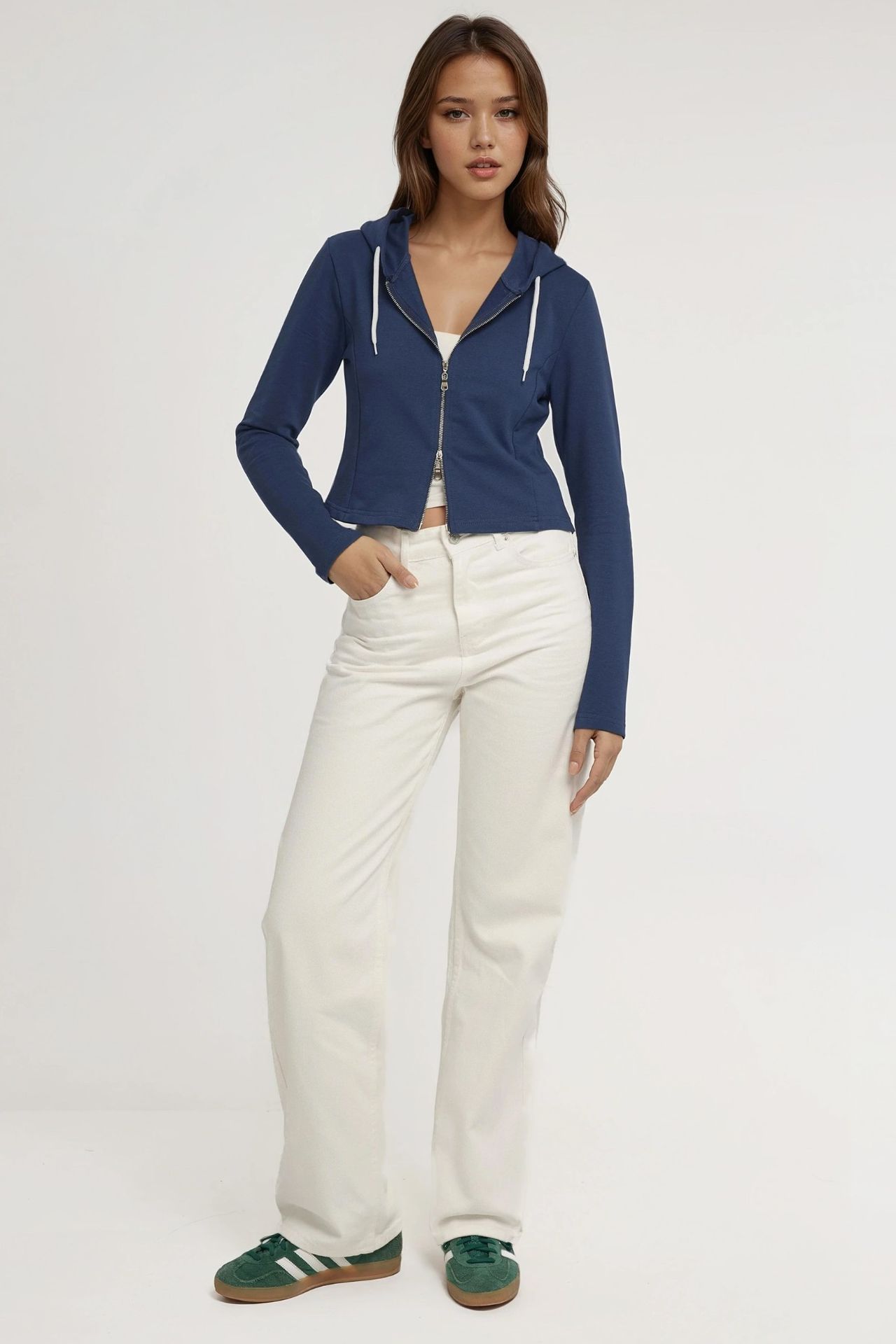 Hooded Zippered Sweatshirt 6