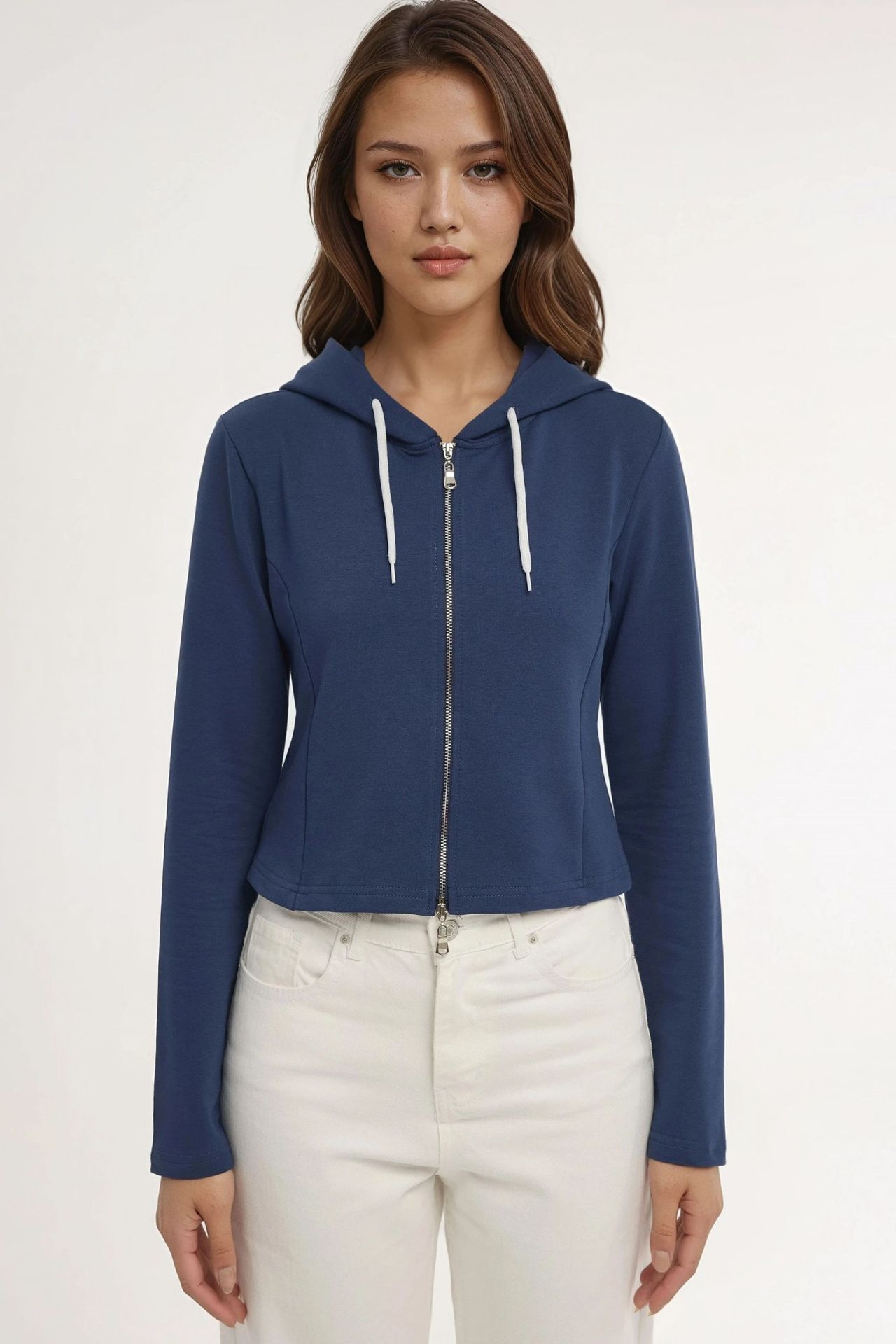 Hooded Zippered Sweatshirt 4