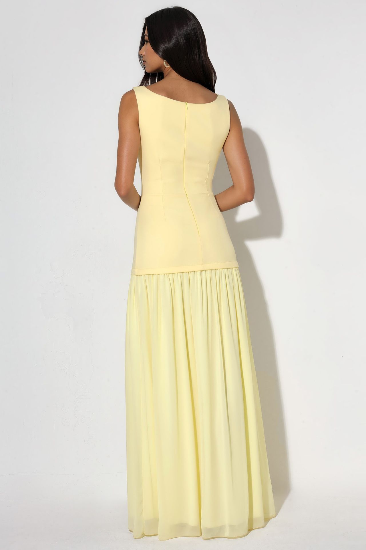 Maxi Dress with Pleated Skirt 4