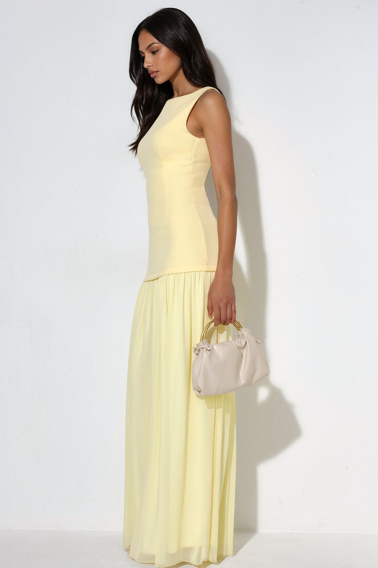 Maxi Dress with Pleated Skirt 6